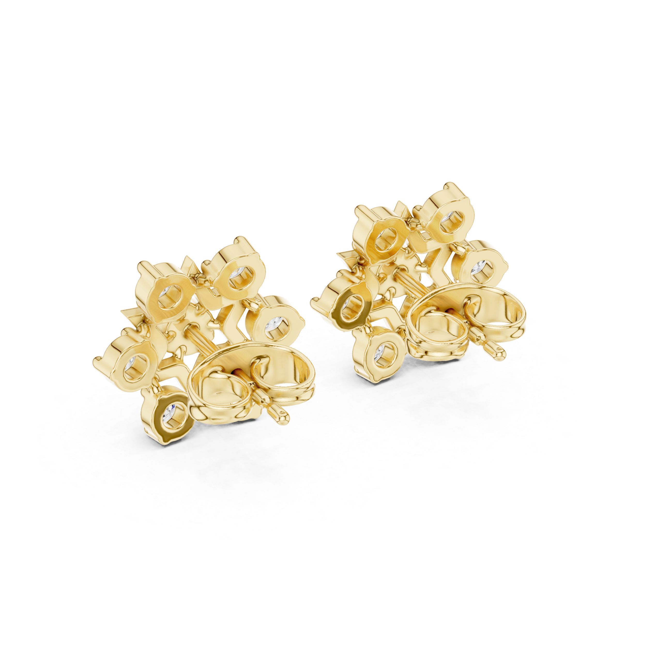 Round 10K 14K 18K 22K Yellow Gold