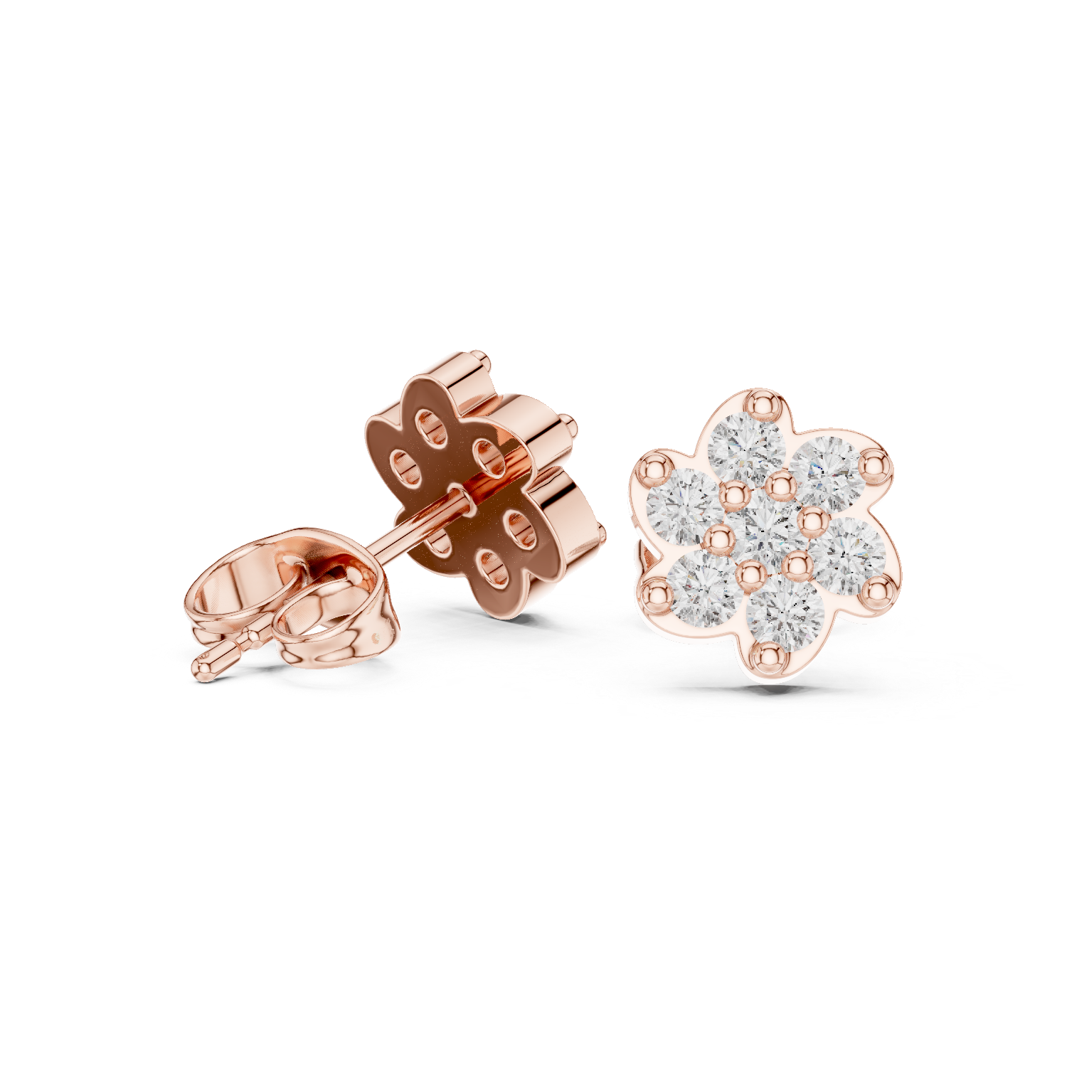 Round 10K 14K 18K 22K Rose Gold