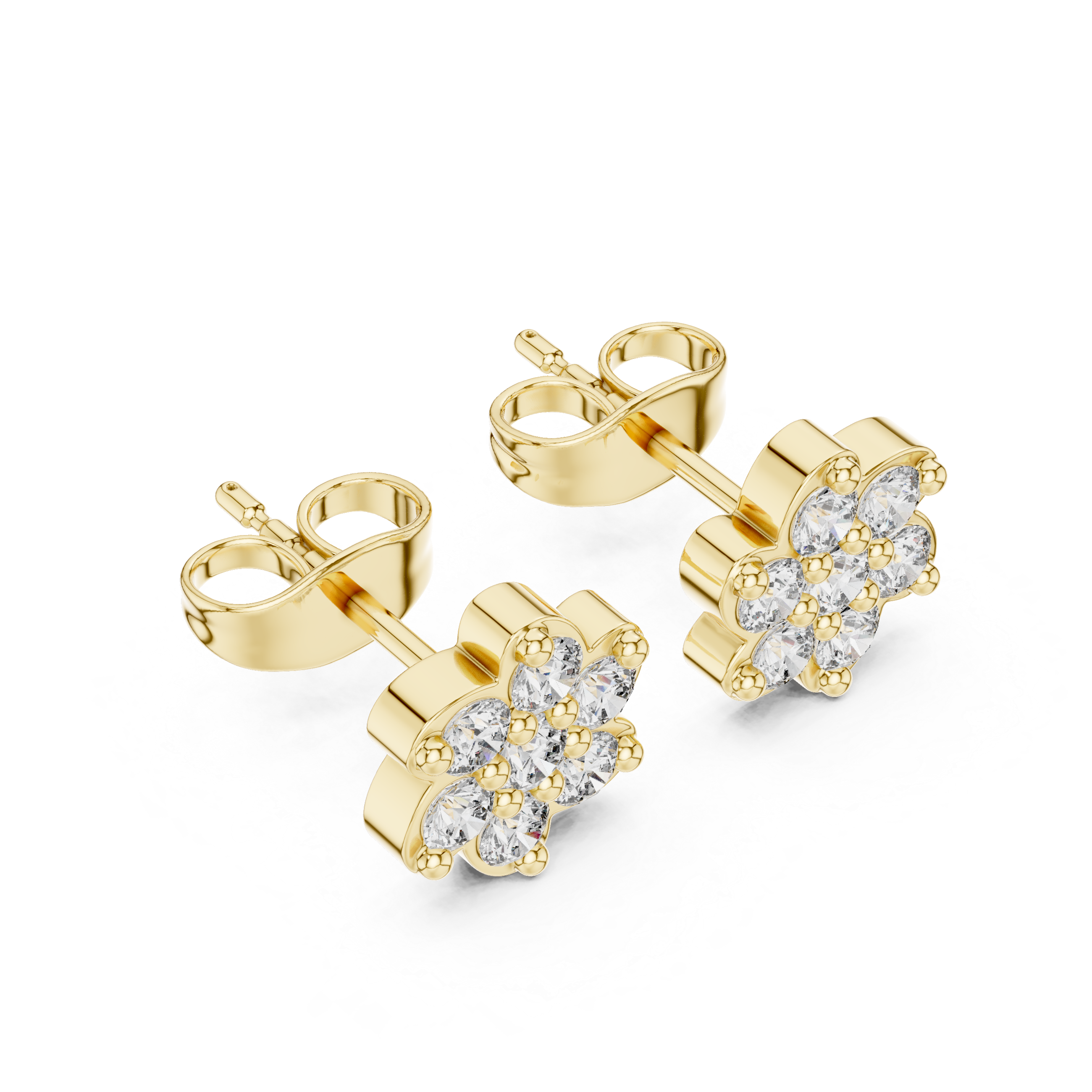 Round 10K 14K 18K 22K Yellow Gold