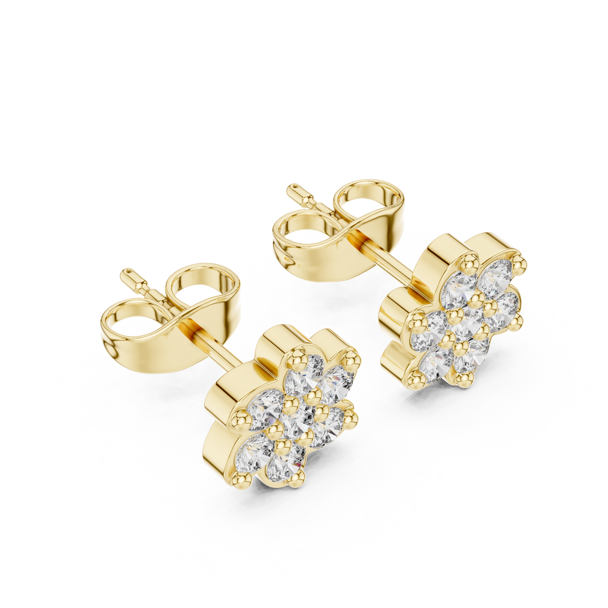Round 10K 14K 18K 22K Yellow Gold