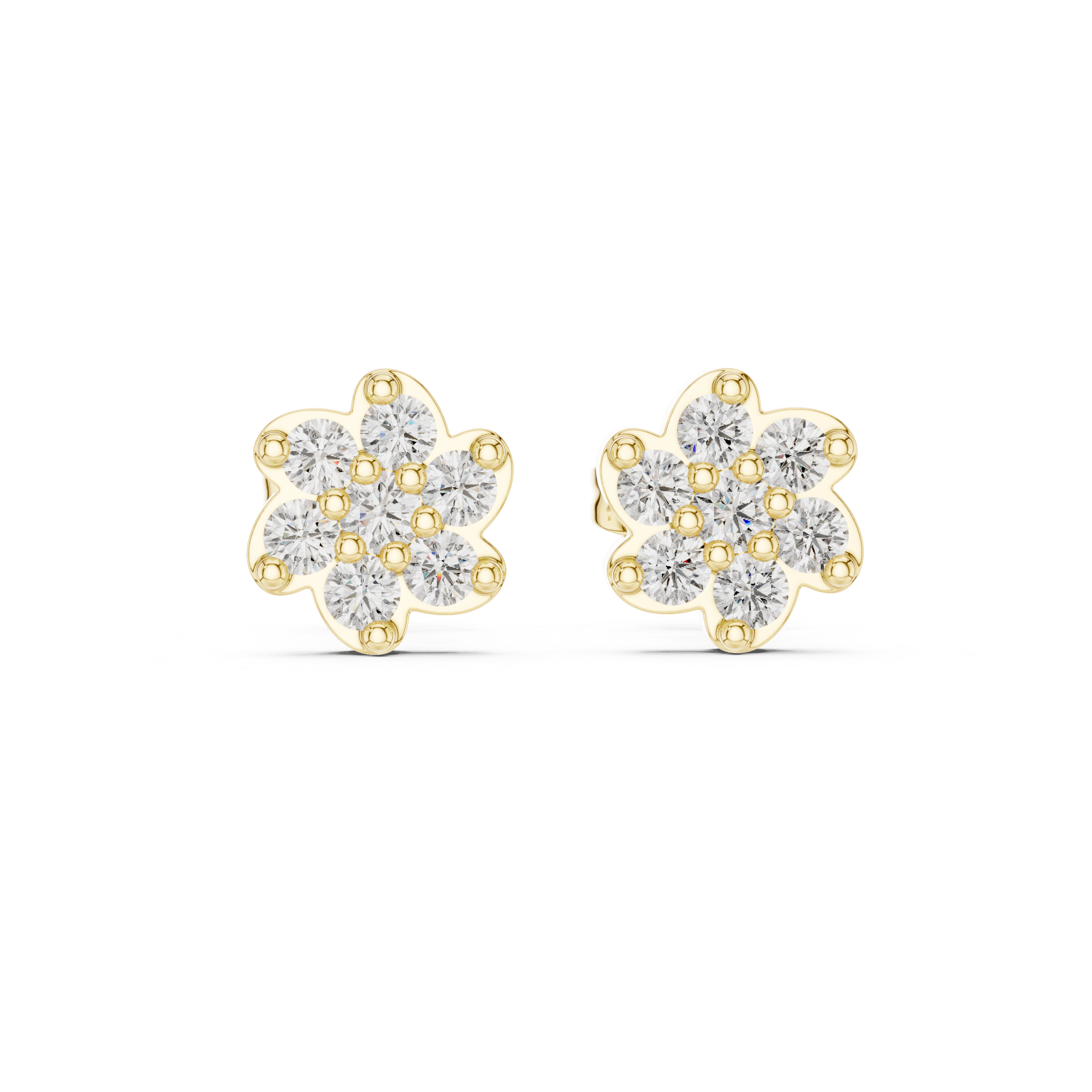 Round 10K 14K 18K 22K Yellow Gold