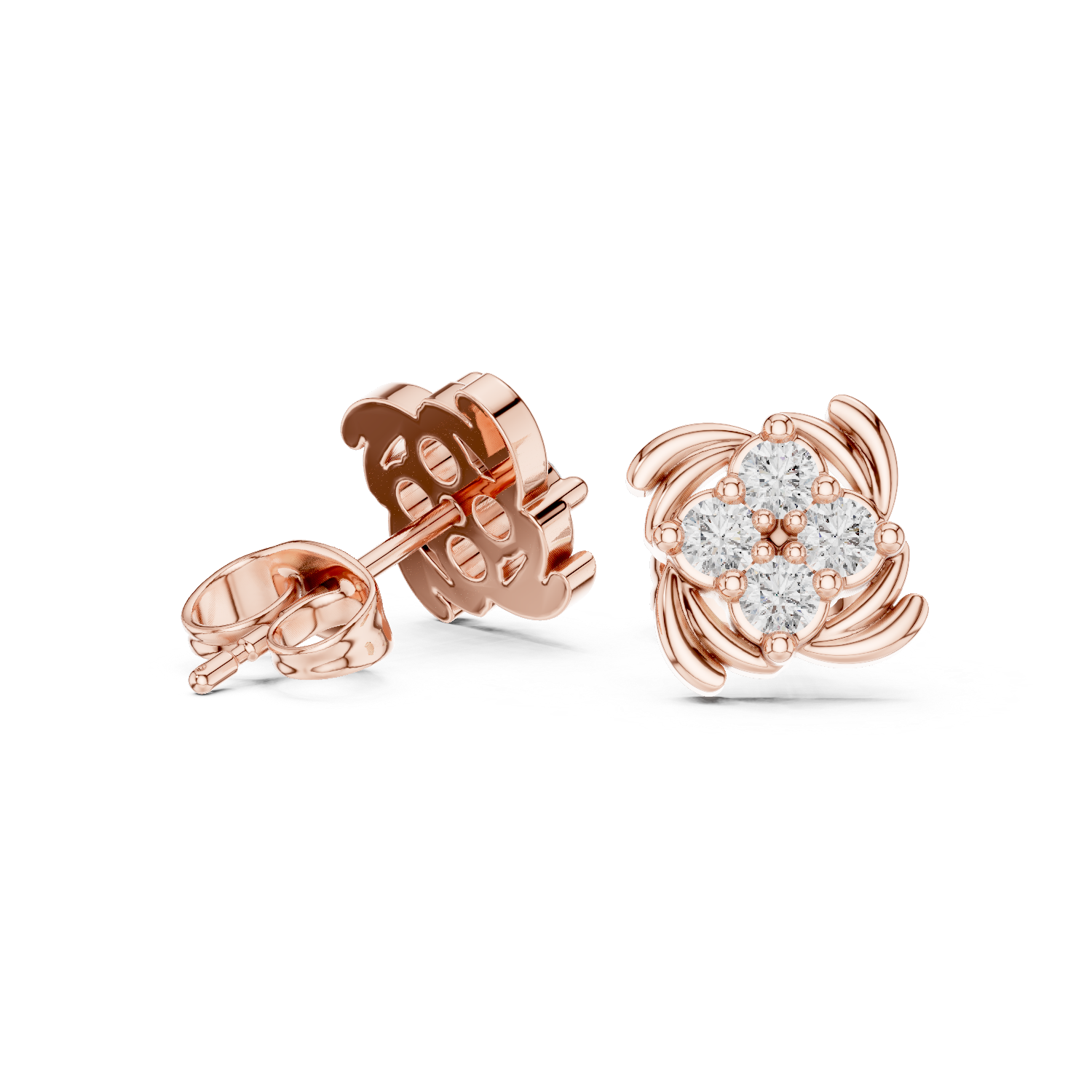 Round 10K 14K 18K 22K Rose Gold