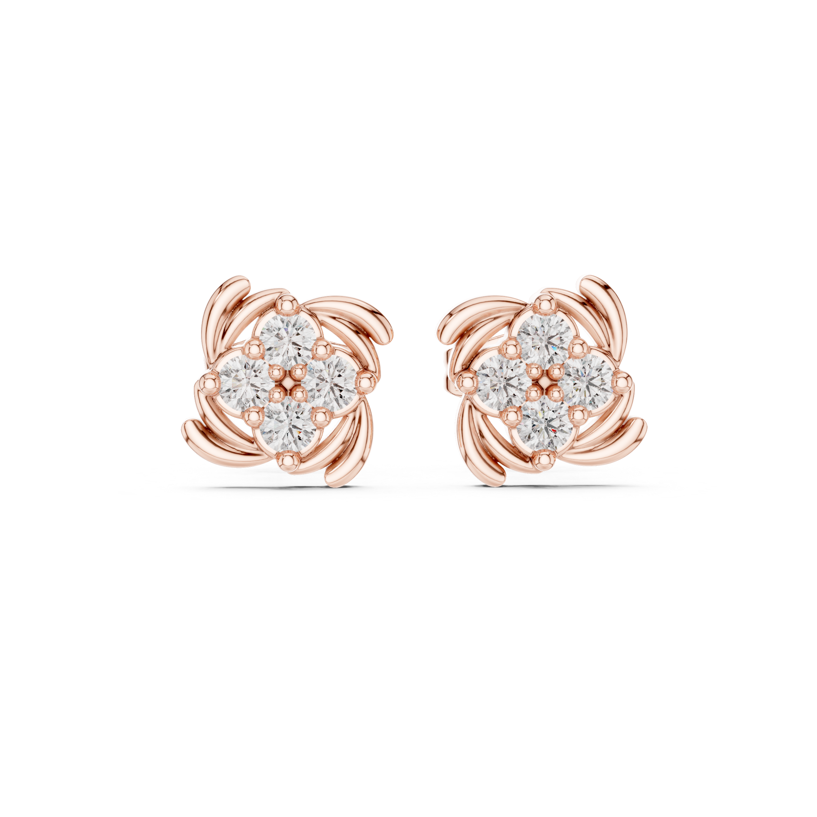 Round 10K 14K 18K 22K Rose Gold
