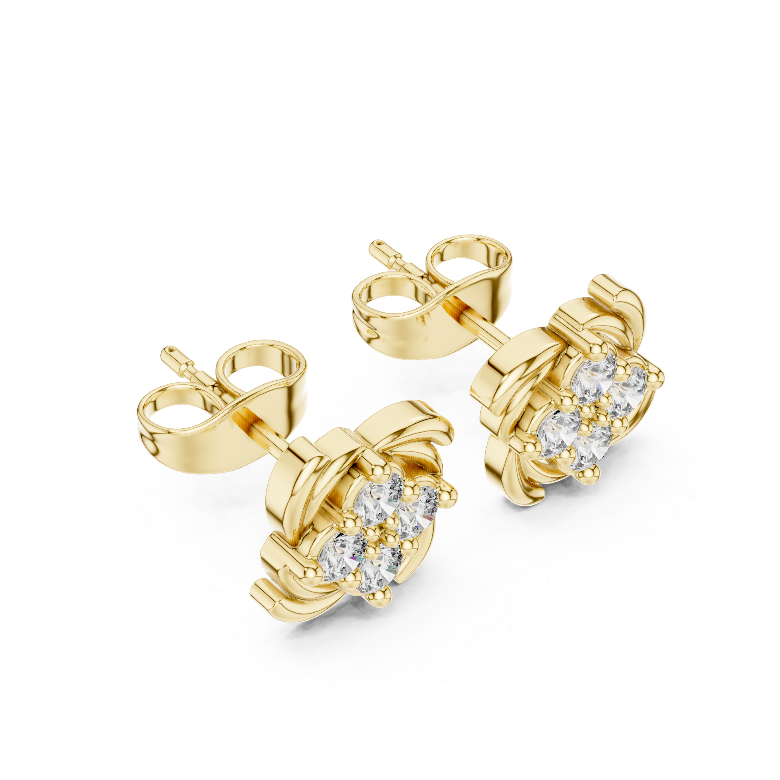Round 10K 14K 18K 22K Yellow Gold