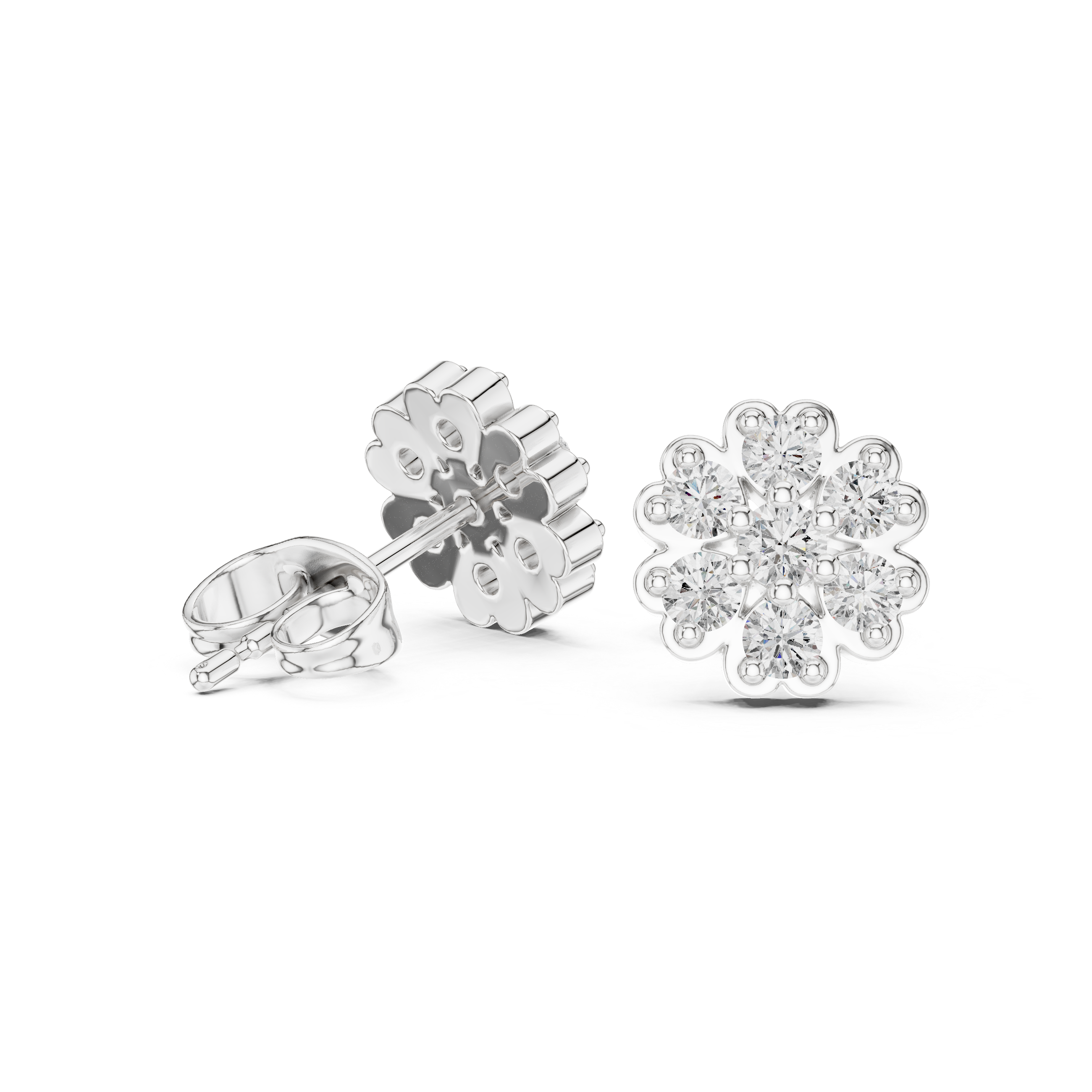 Round 10K 14K 18K 22K White Gold