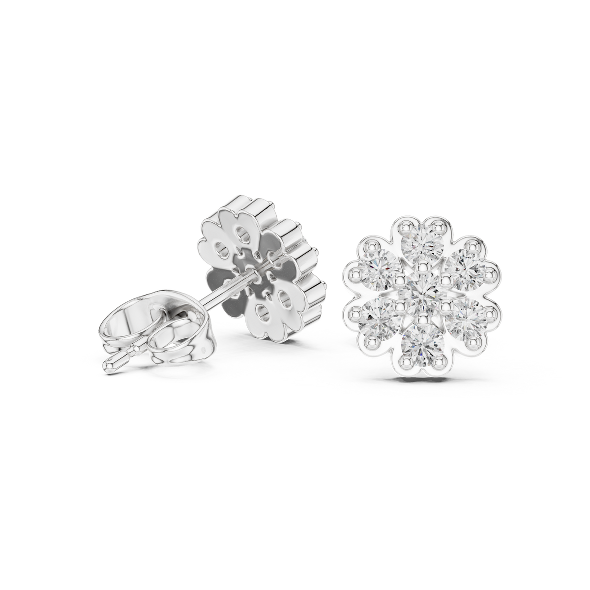 Round 10K 14K 18K 22K White Gold