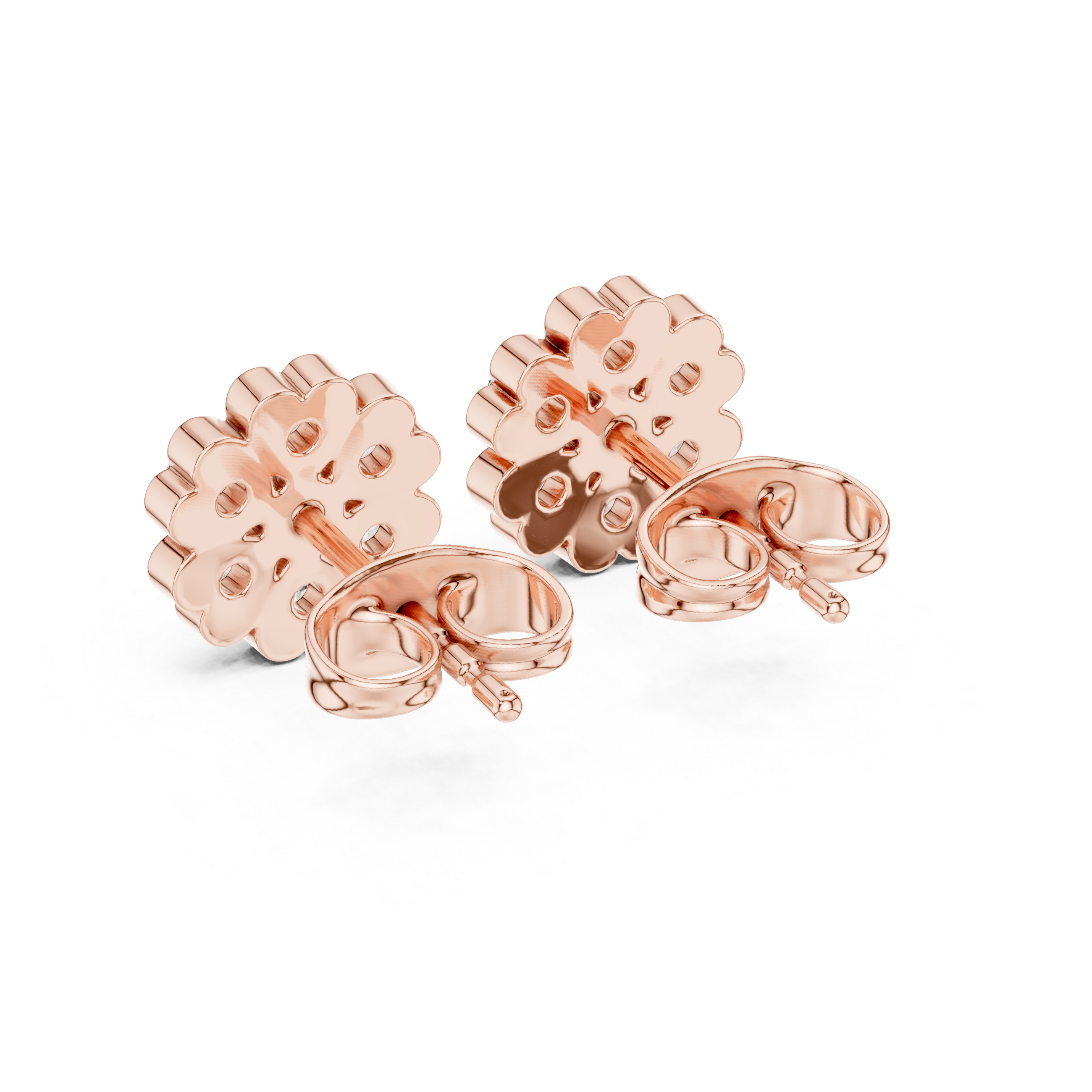 Round 10K 14K 18K 22K Rose Gold