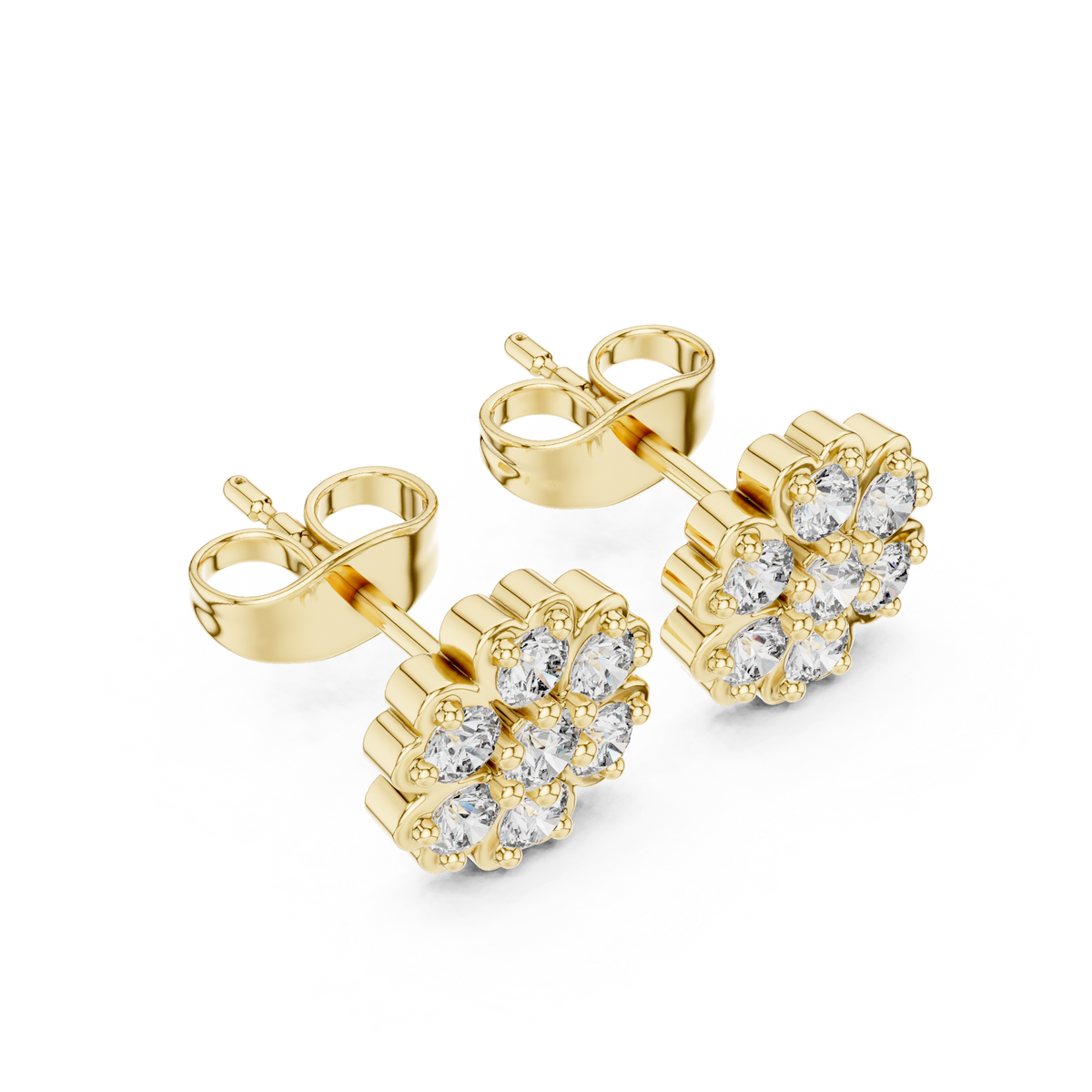 Round 10K 14K 18K 22K Yellow Gold