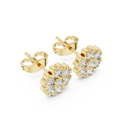 Round 10K 14K 18K 22K Yellow Gold