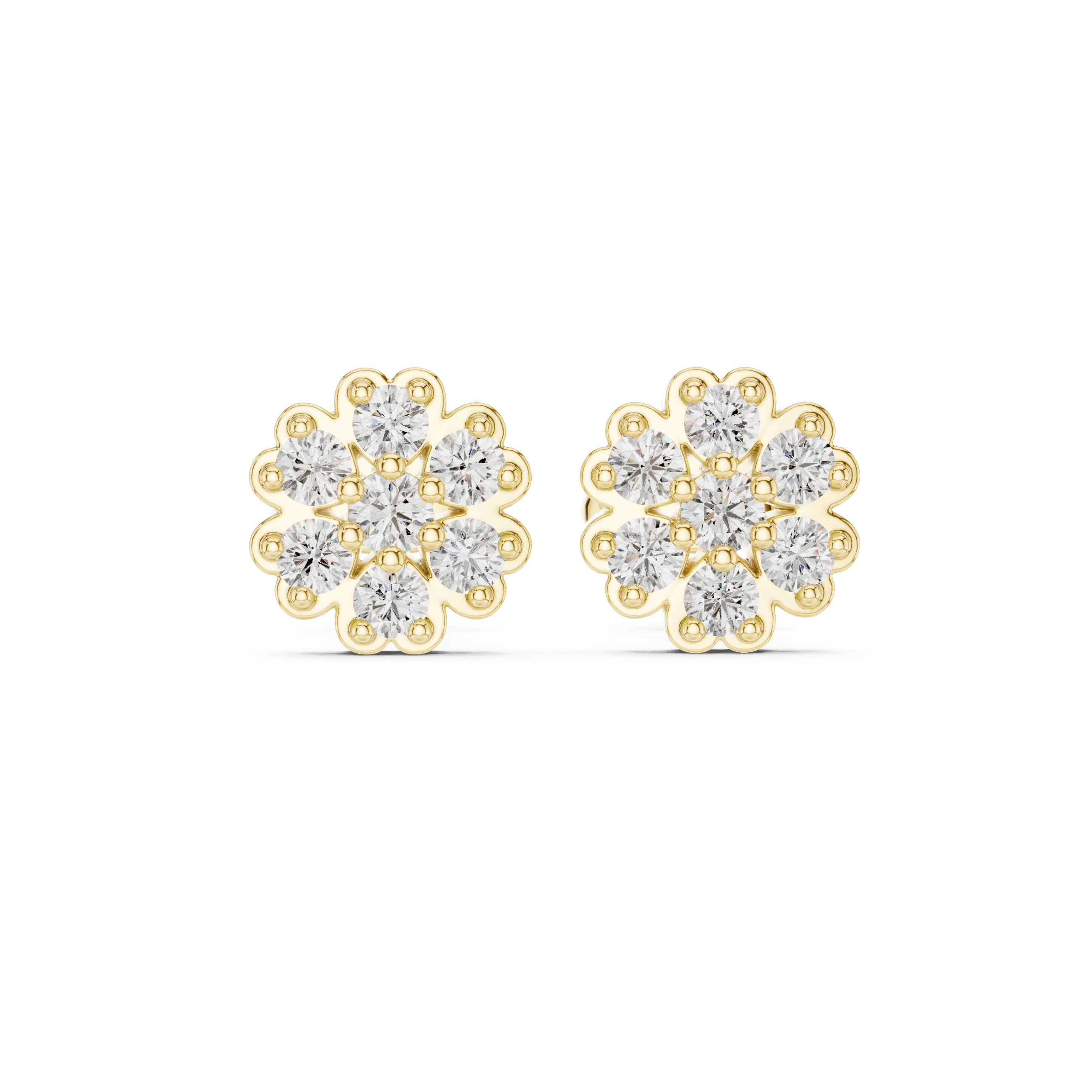 Round 10K 14K 18K 22K Yellow Gold