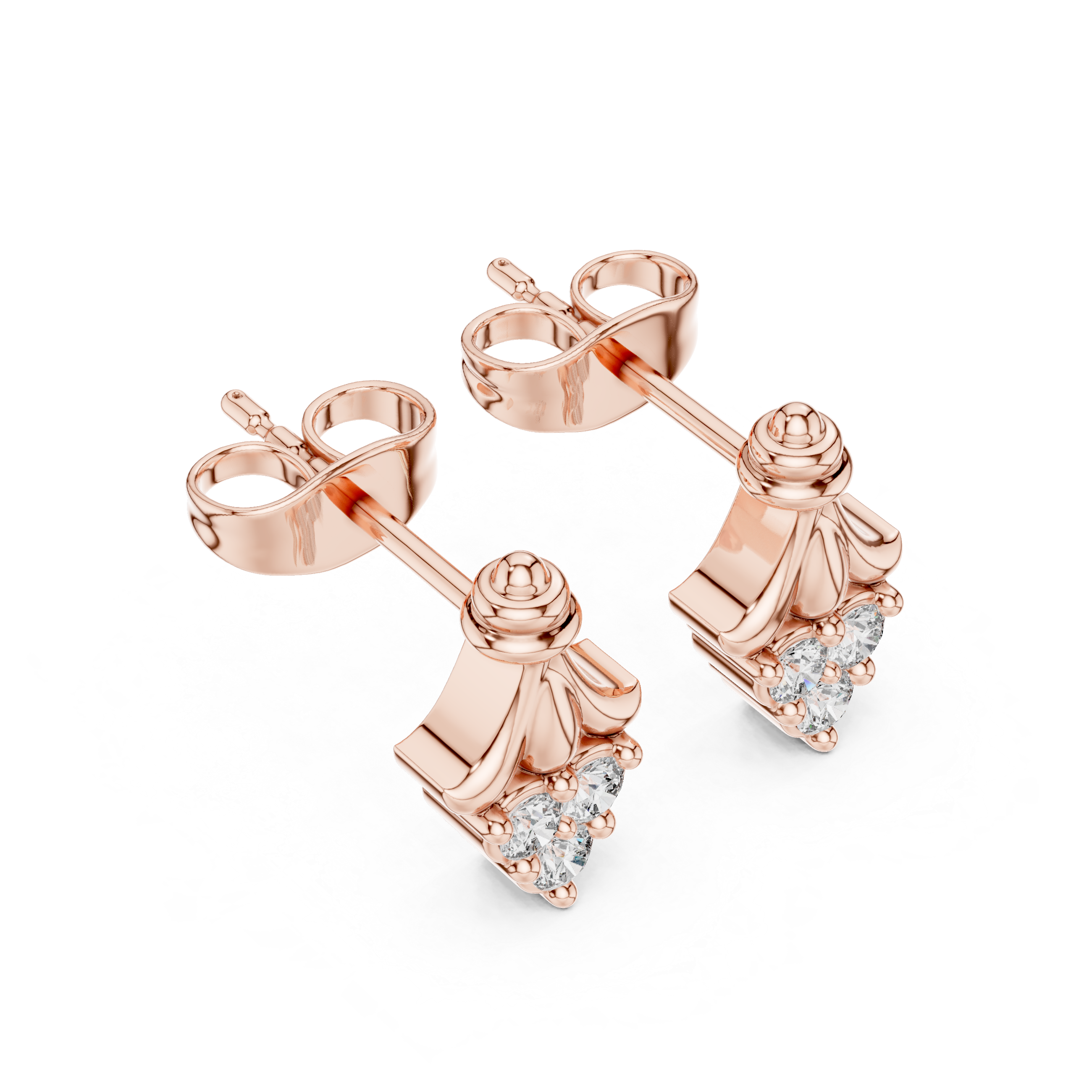 Round 10K 14K 18K 22K Rose Gold