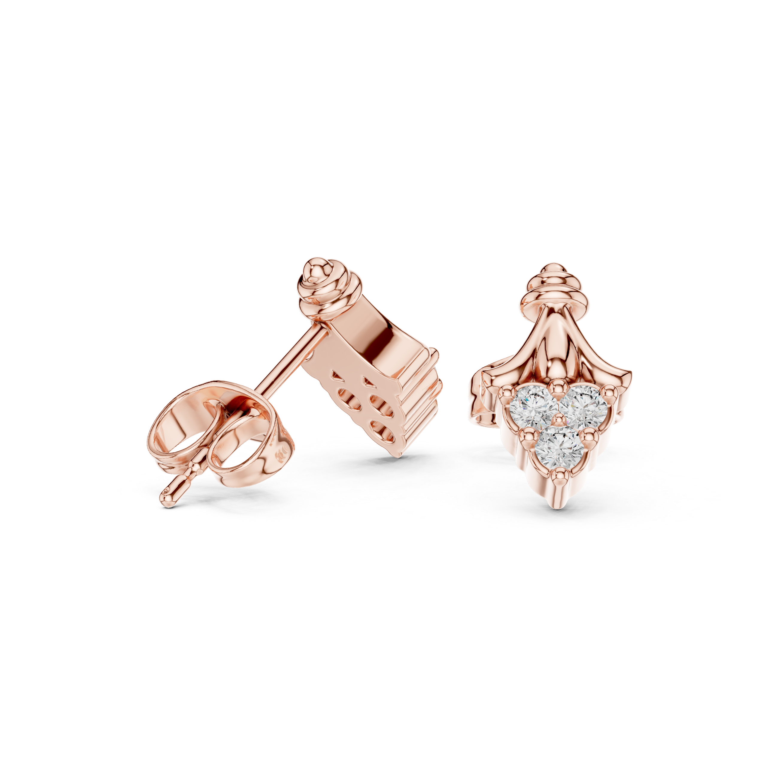 Round 10K 14K 18K 22K Rose Gold