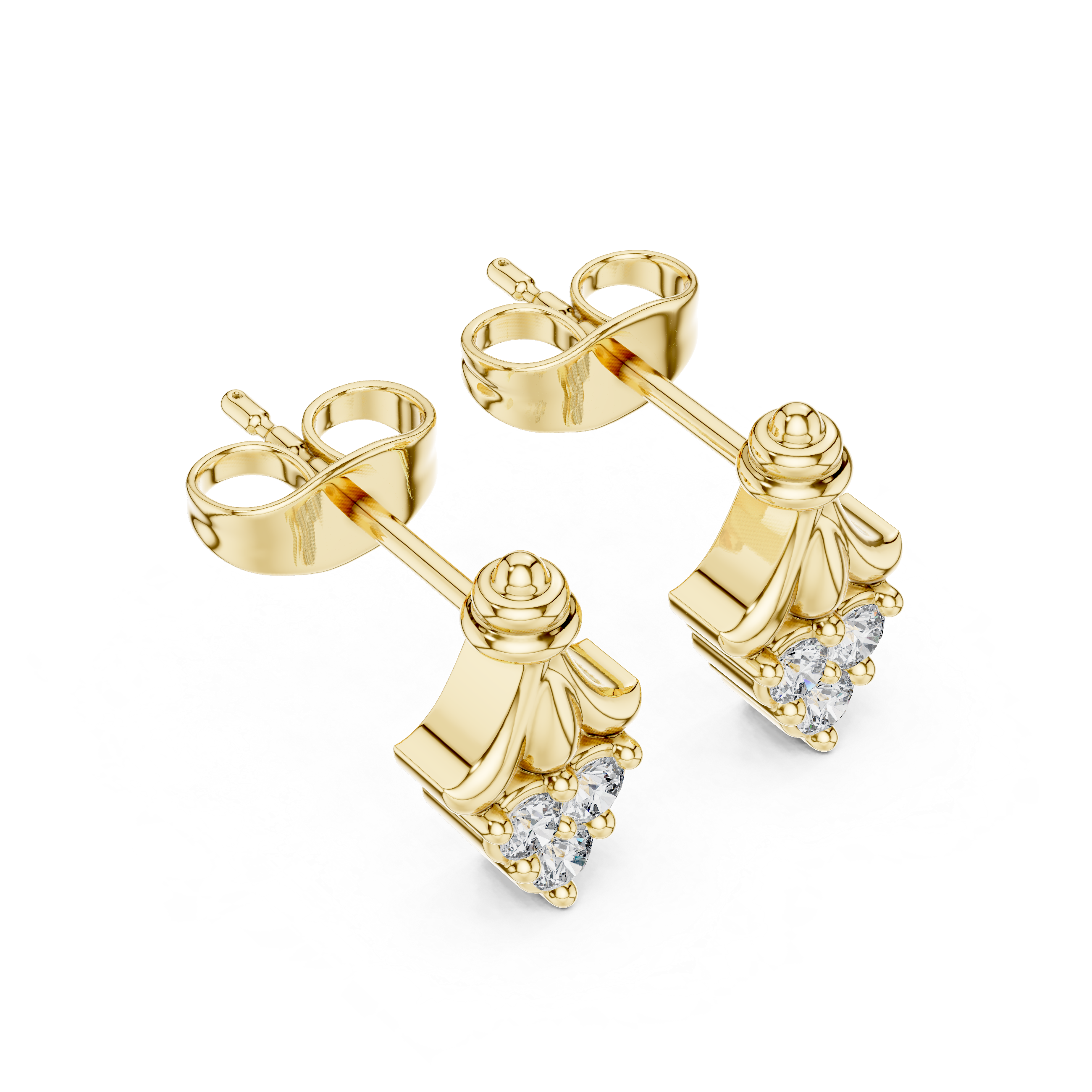 Round 10K 14K 18K 22K Yellow Gold