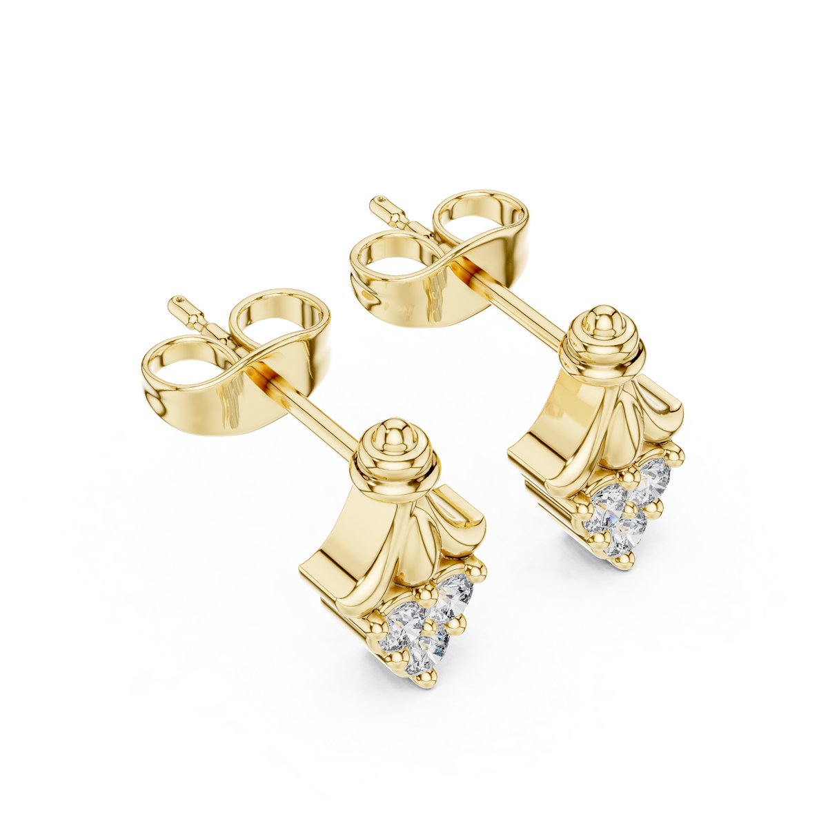 Round 10K 14K 18K 22K Yellow Gold