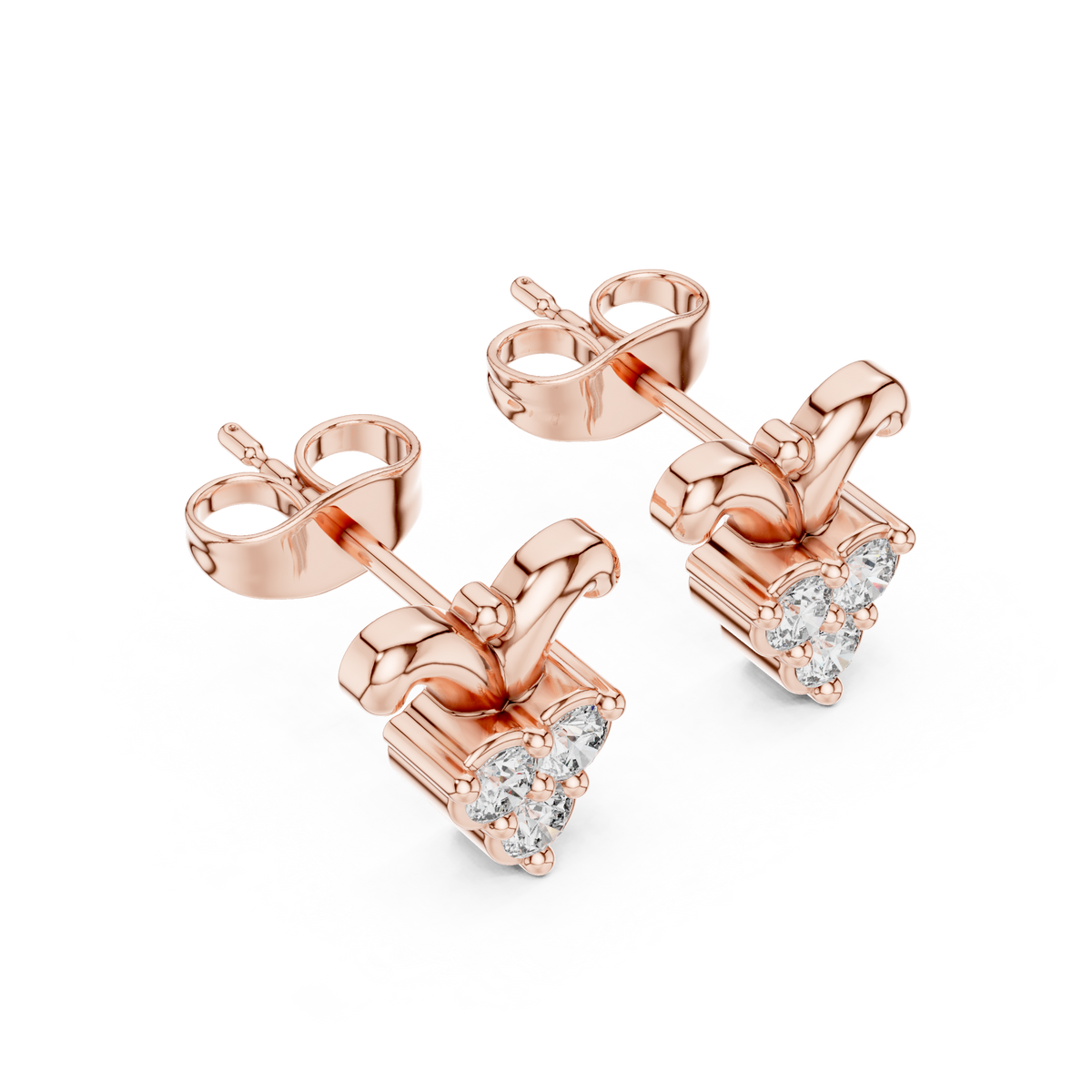 Round 10K 14K 18K 22K Rose Gold