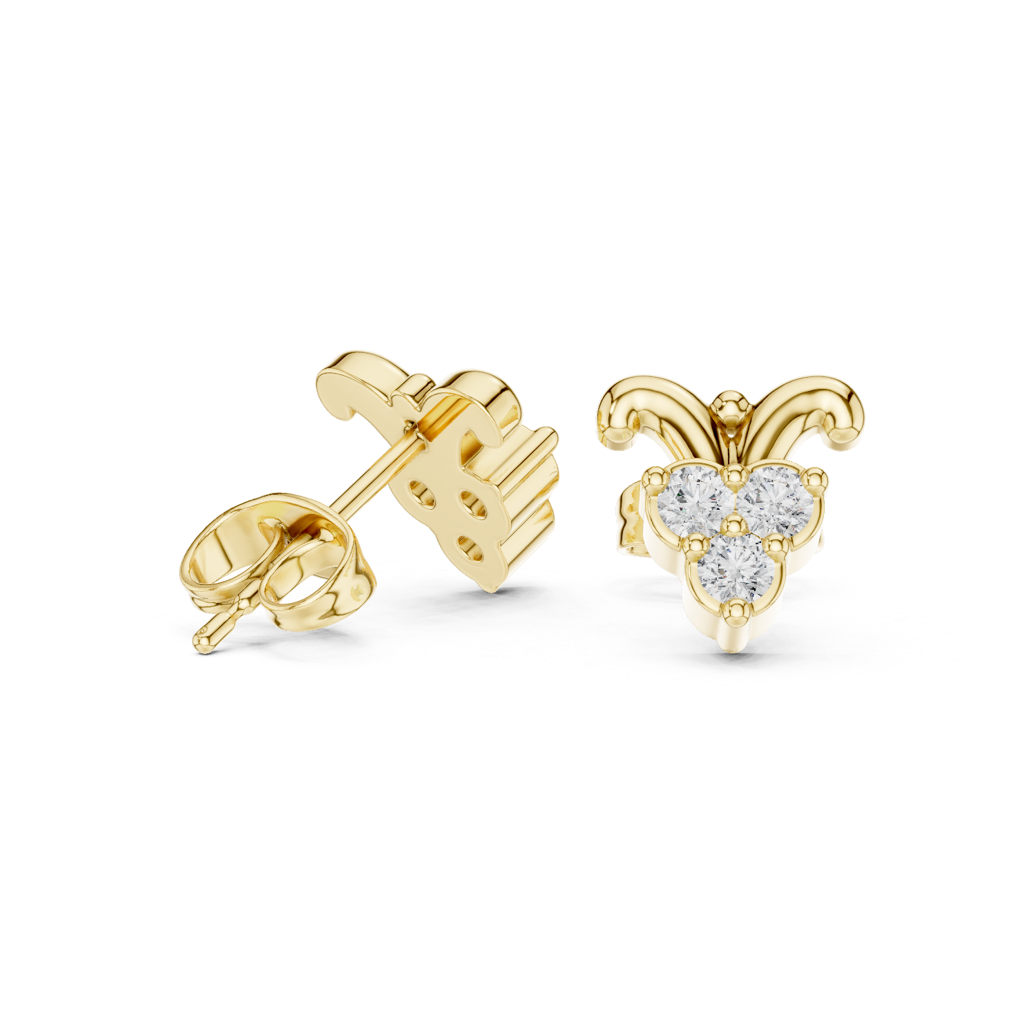 Round 10K 14K 18K 22K Yellow Gold