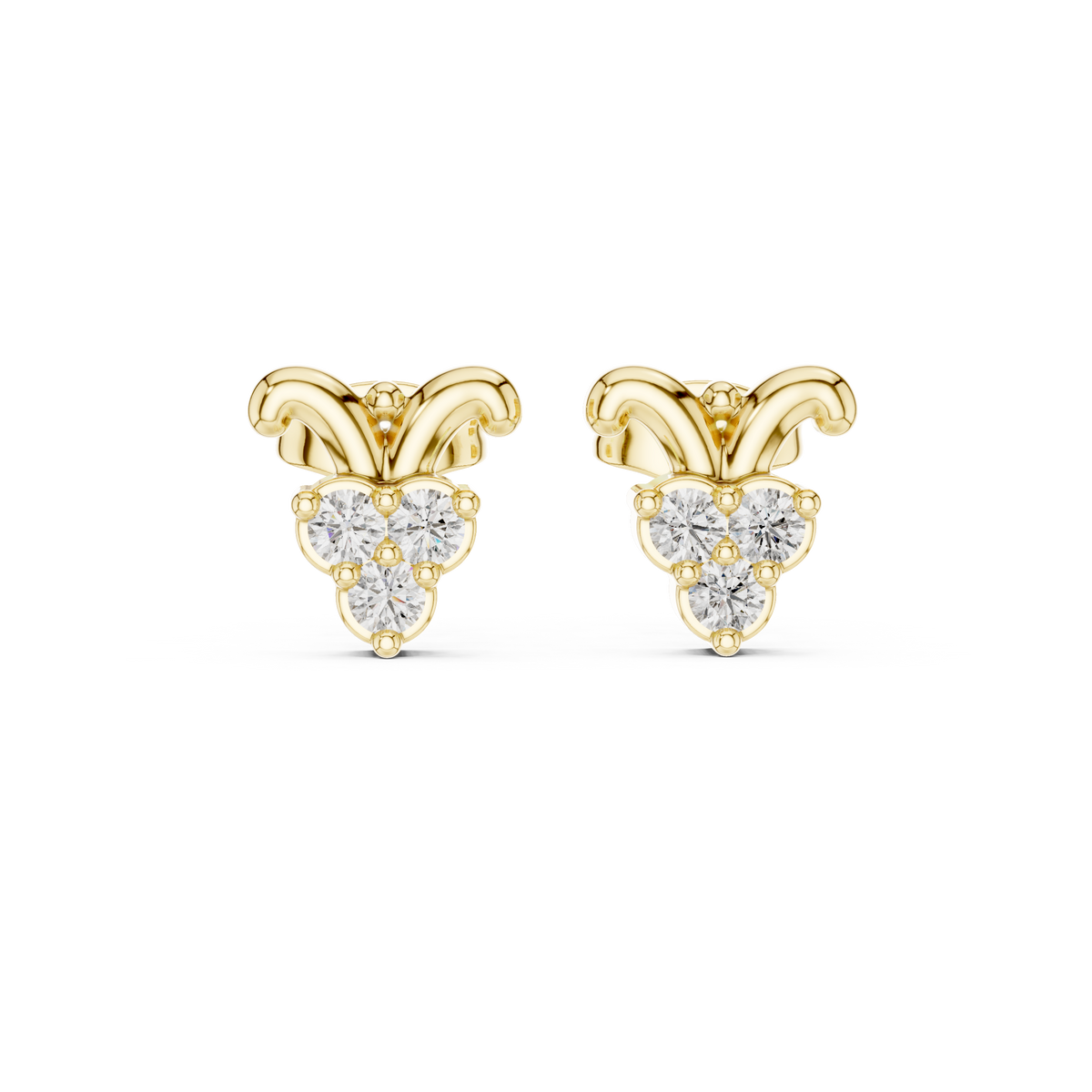 Round 10K 14K 18K 22K Yellow Gold