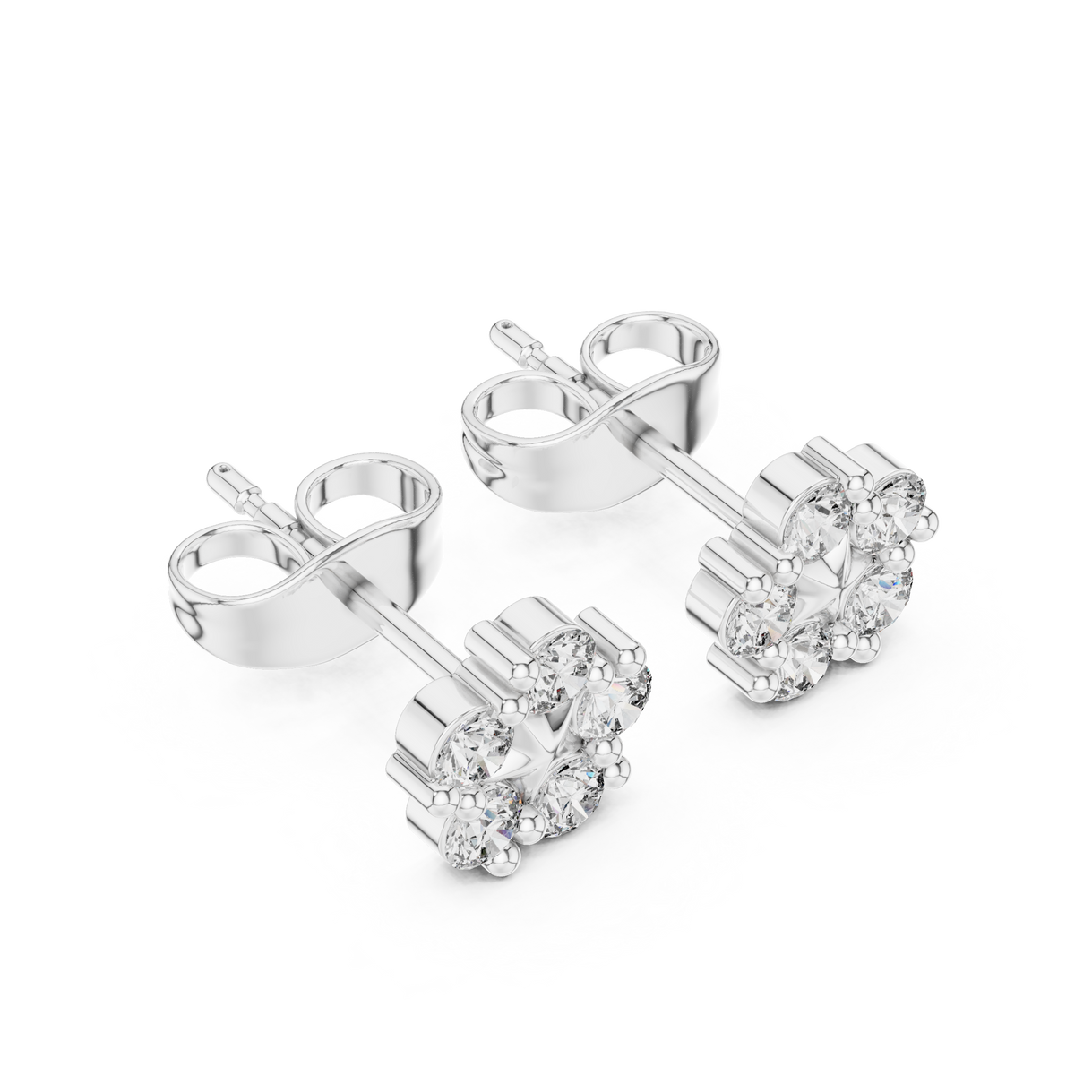 Round 10K 14K 18K 22K White Gold