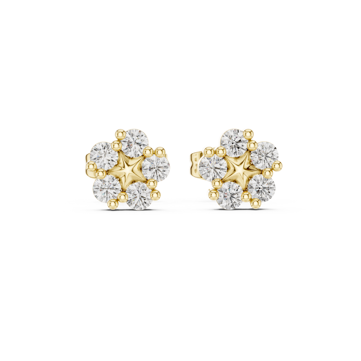 Round 10K 14K 18K 22K Yellow Gold