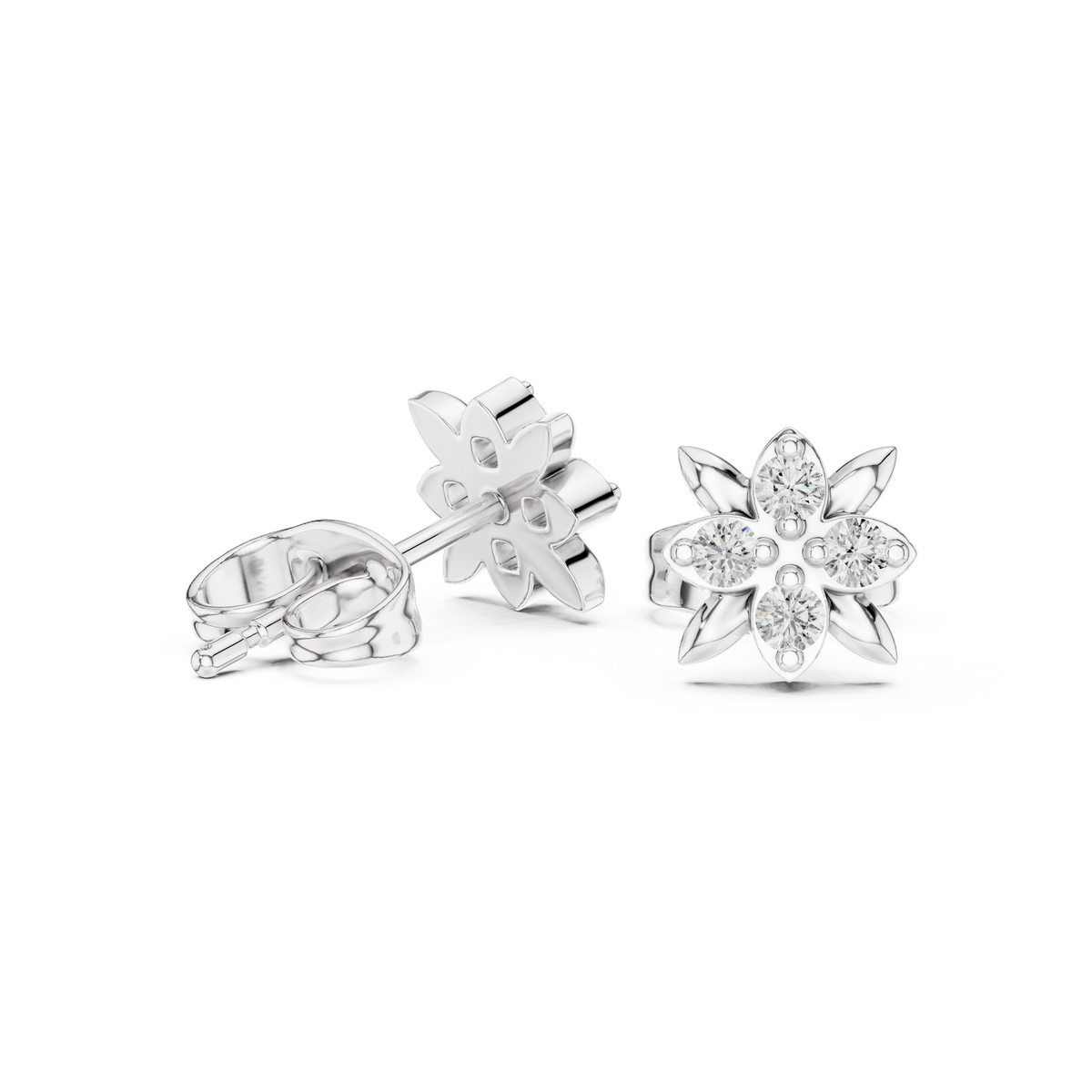 Round 10K 14K 18K 22K White Gold