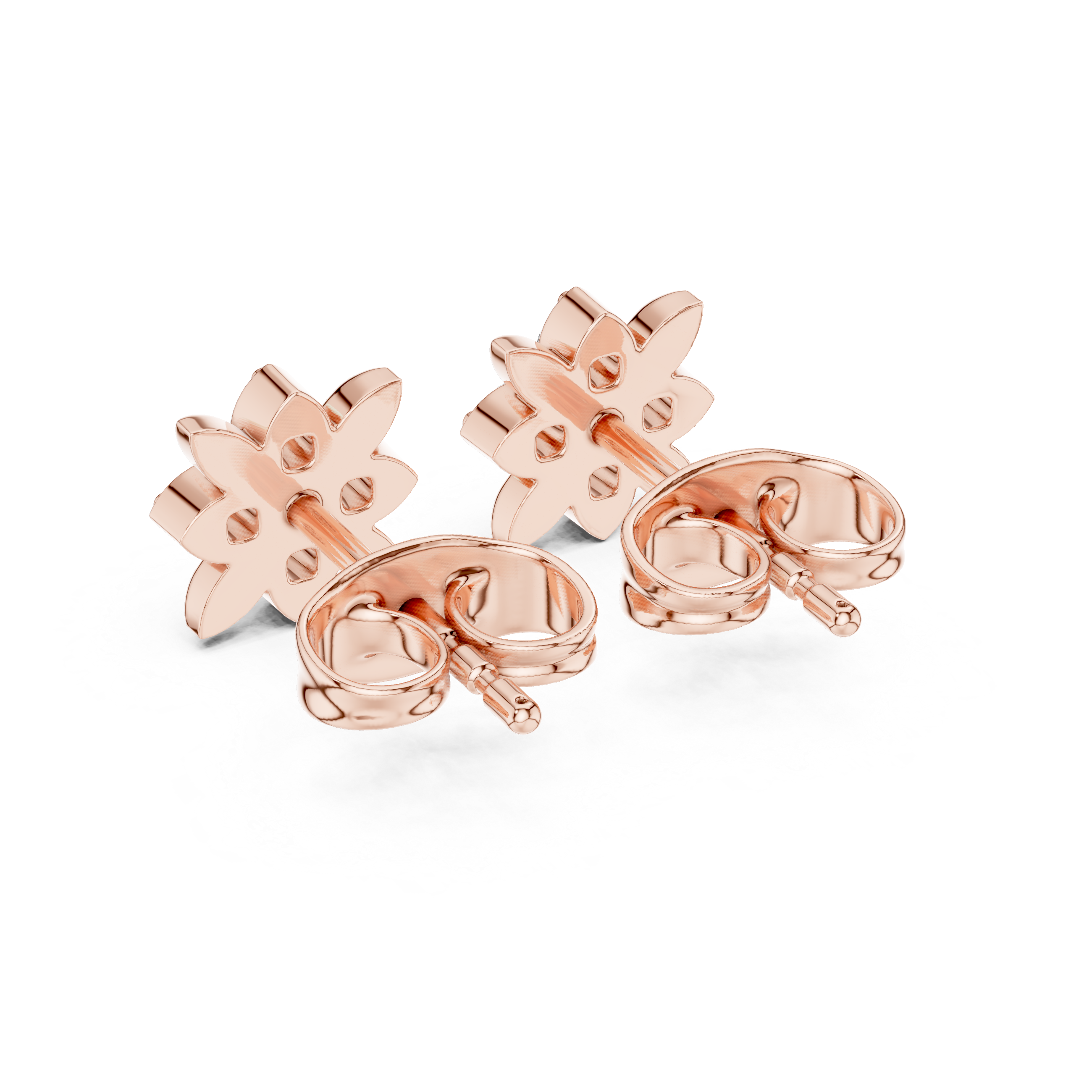 Round 10K 14K 18K 22K Rose Gold