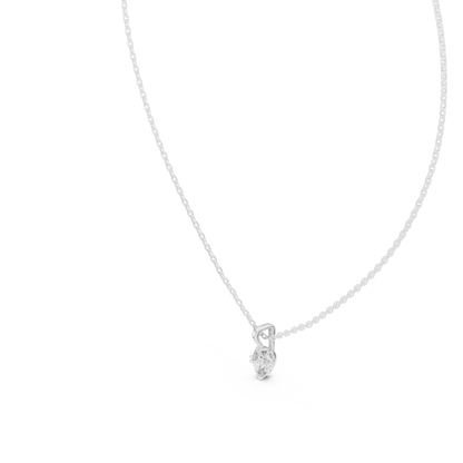 Oval 10K 14K 18K 22K White Gold