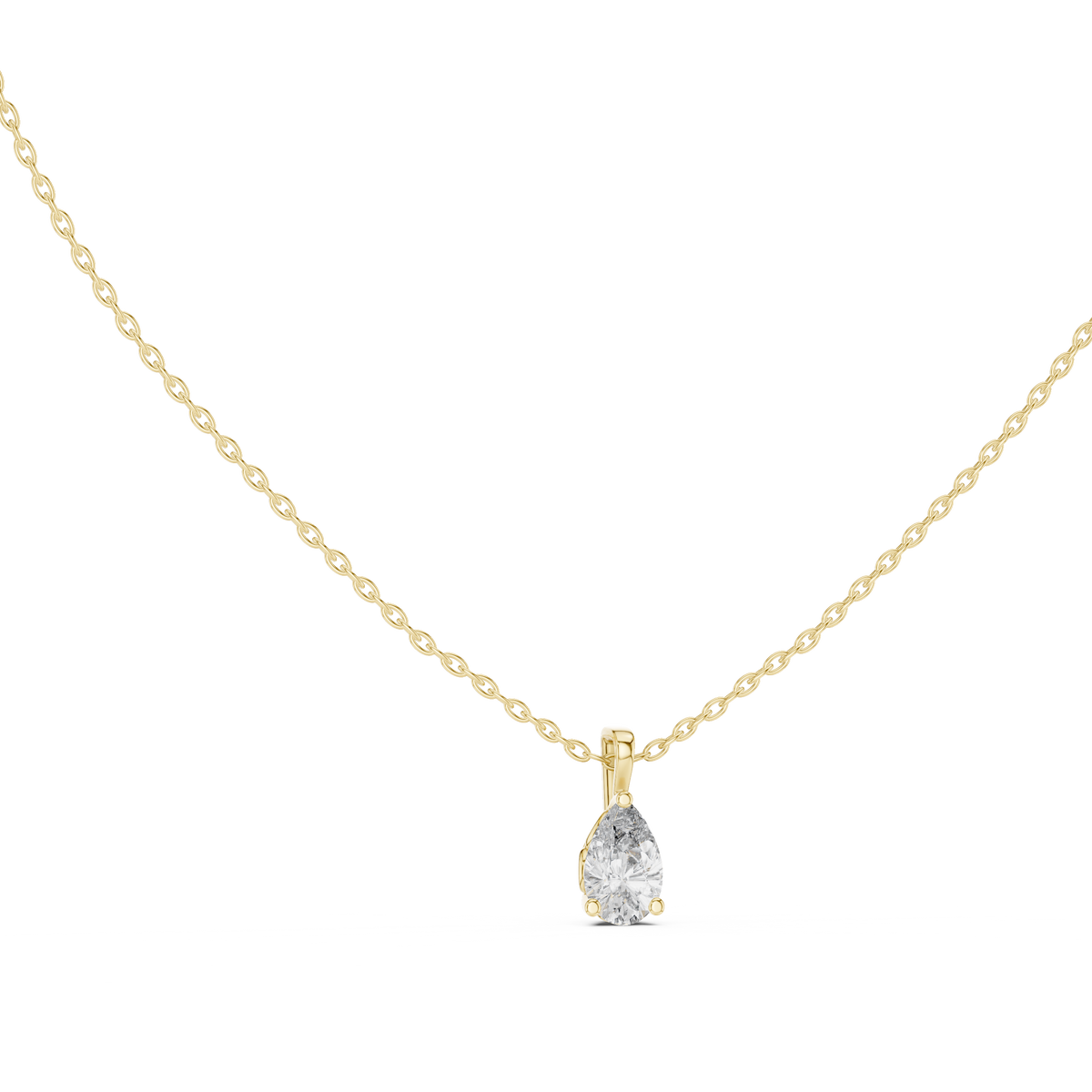 Pear 10K 14K 18K 22K Yellow Gold