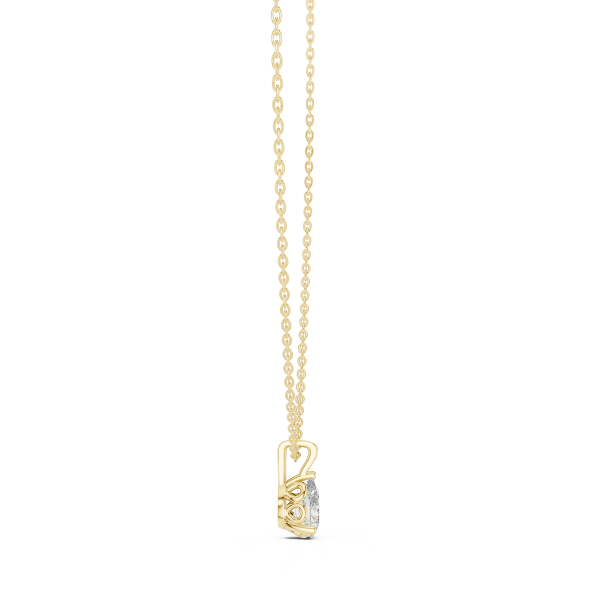 Pear 10K 14K 18K 22K Yellow Gold
