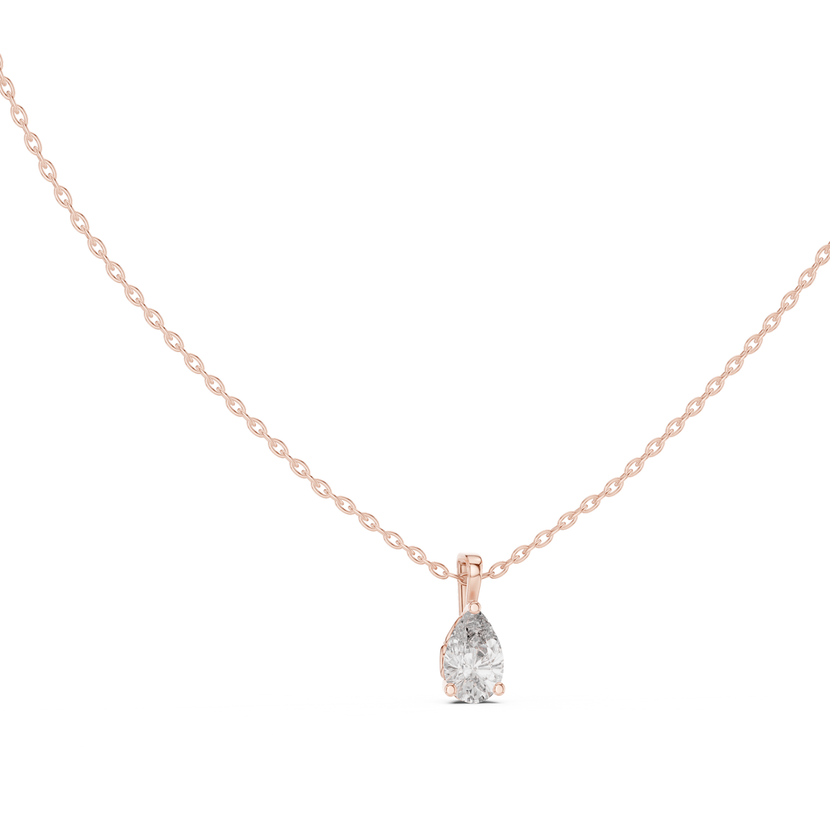 Pear 10K 14K 18K 22K Rose Gold