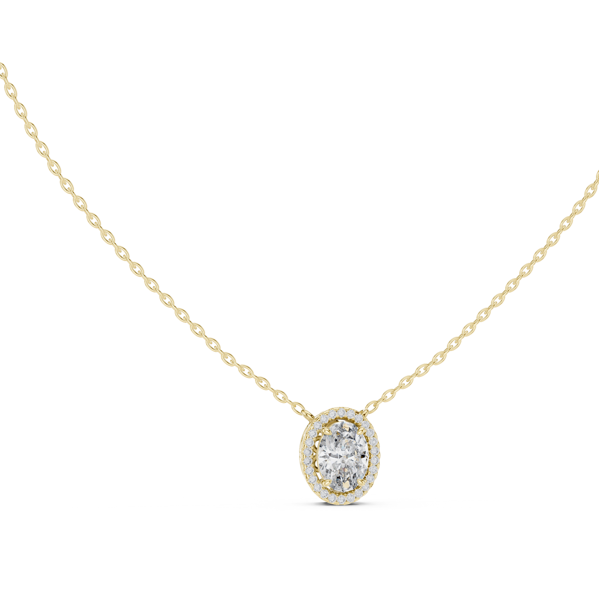 Oval 10K 14K 18K 22K Yellow Gold