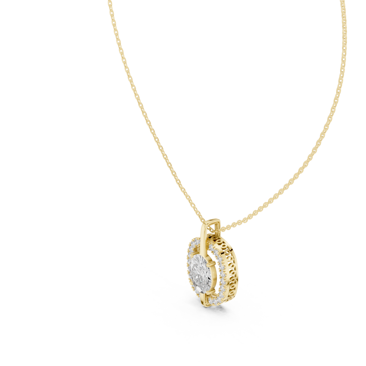 Oval 10K 14K 18K 22K Yellow Gold