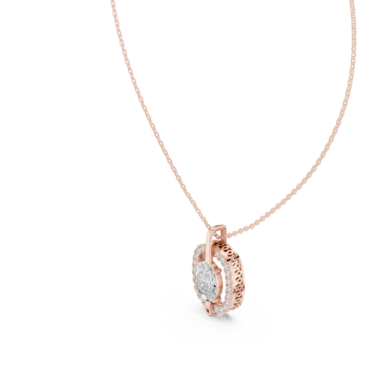 Oval 10K 14K 18K 22K Rose Gold