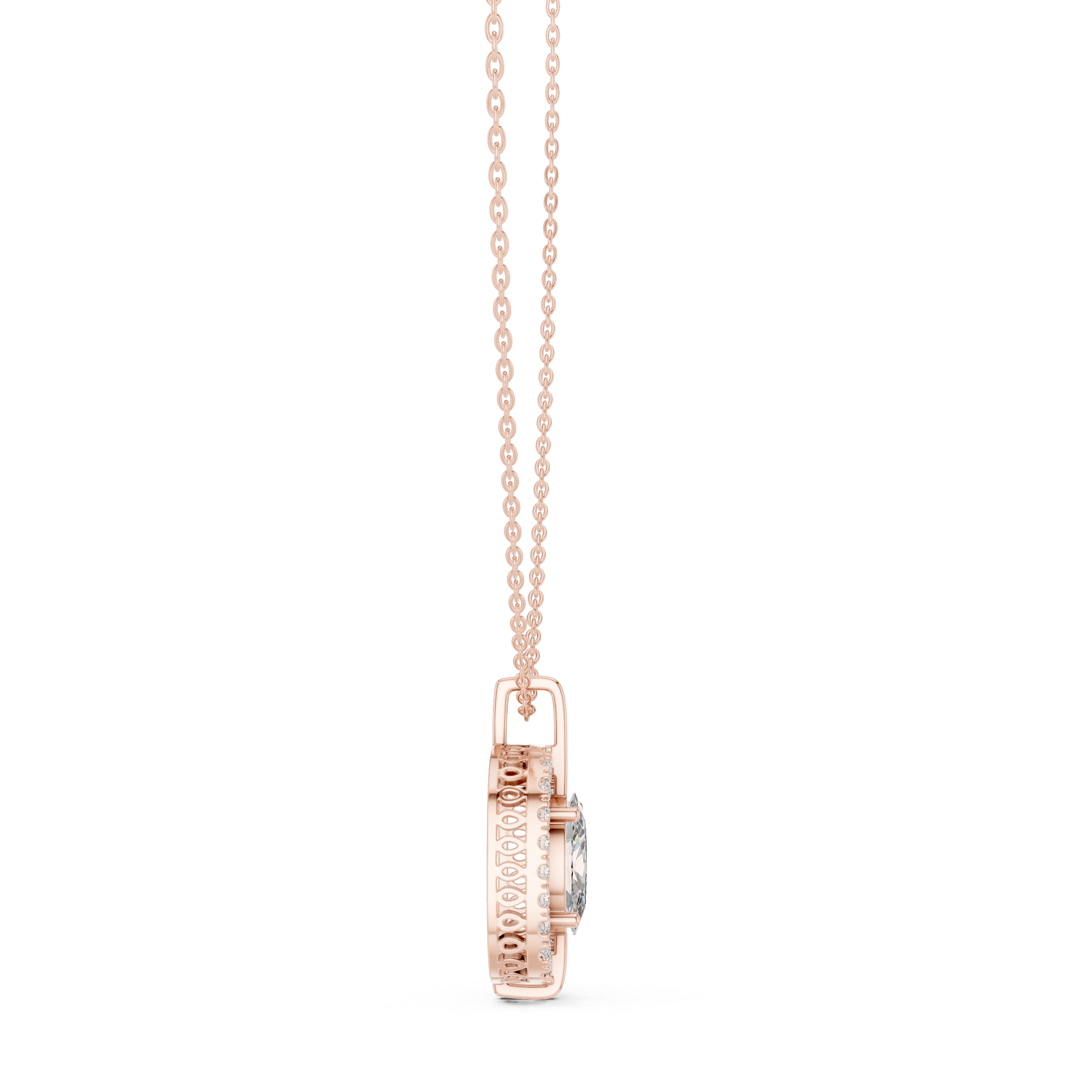 Oval 10K 14K 18K 22K Rose Gold