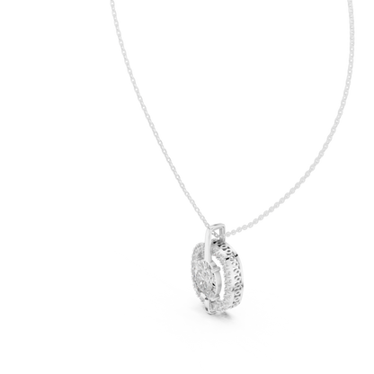 Oval 10K 14K 18K 22K White Gold