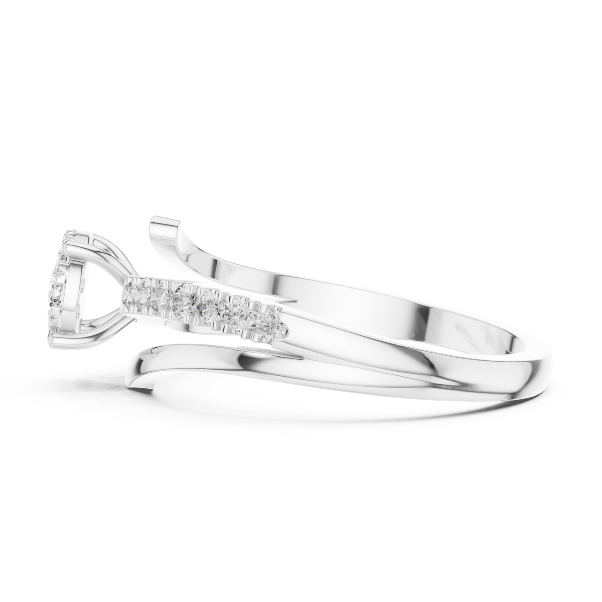 Round 10K 14K 18K 22K White Gold