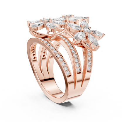 Marquise 10K 14K 18K 22K Rose Gold