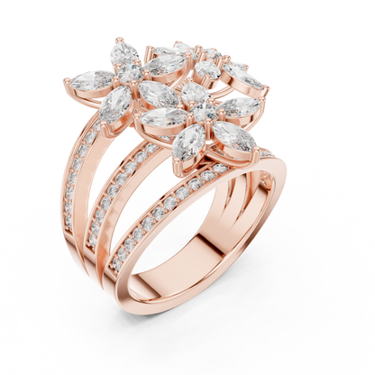 Marquise 10K 14K 18K 22K Rose Gold