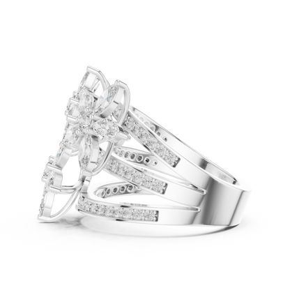 Marquise 10K 14K 18K 22K White Gold