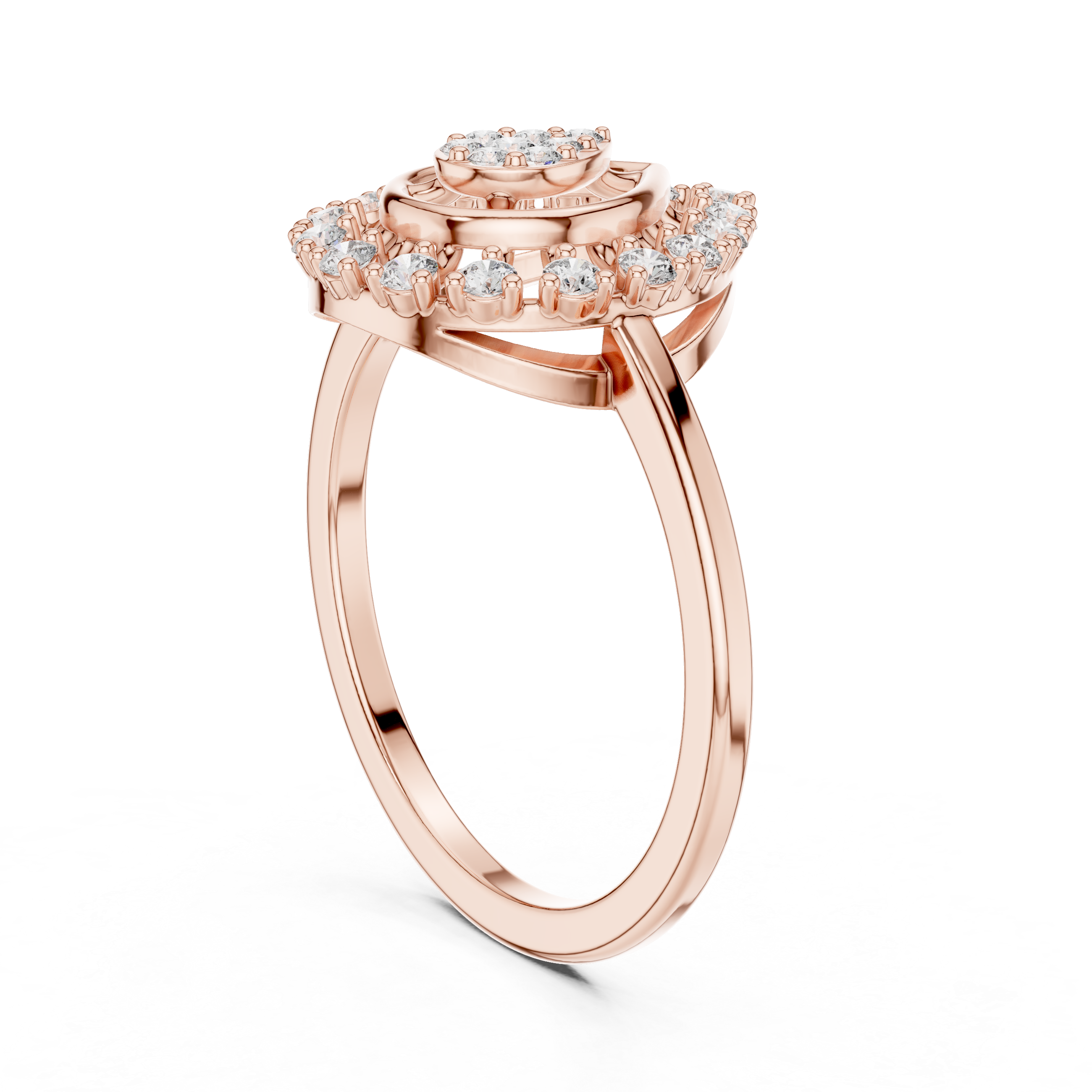 Round 10K 14K 18K 22K Rose Gold