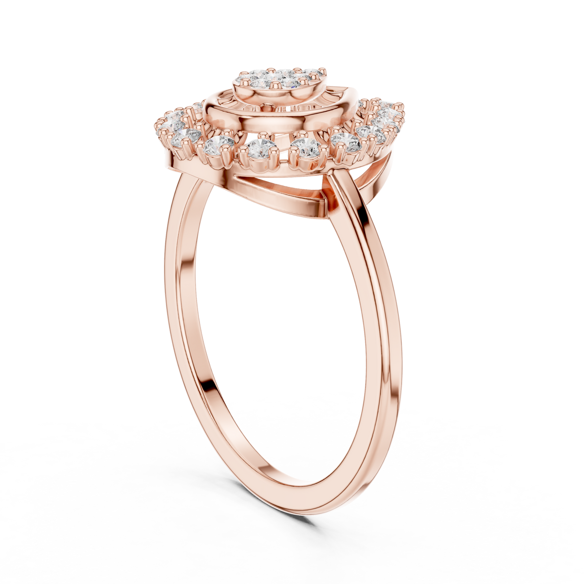 Round 10K 14K 18K 22K Rose Gold