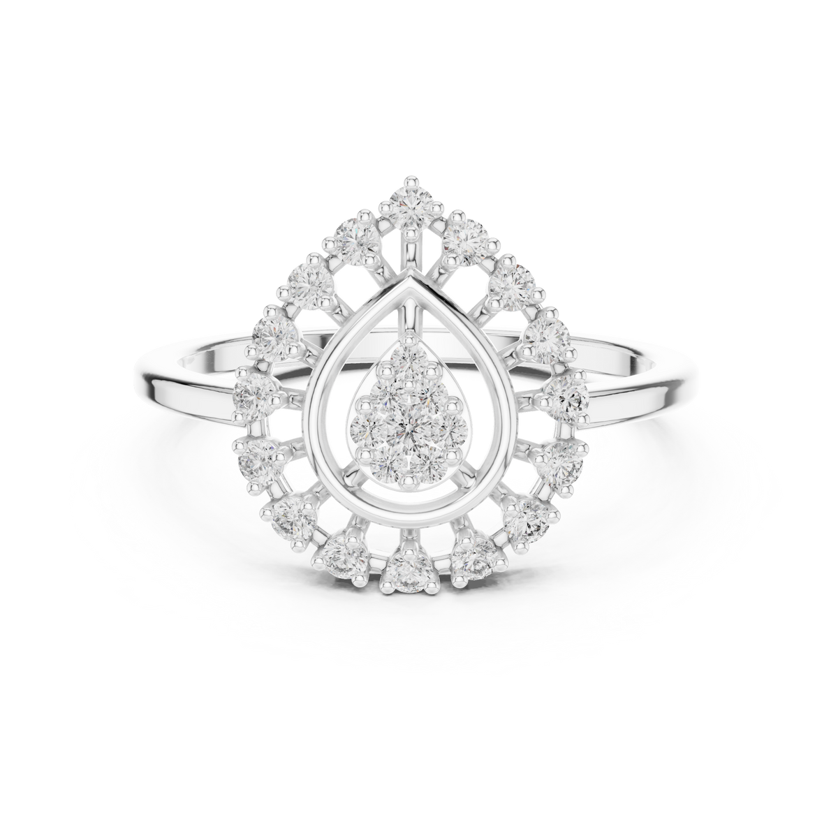 Round 10K 14K 18K 22K White Gold