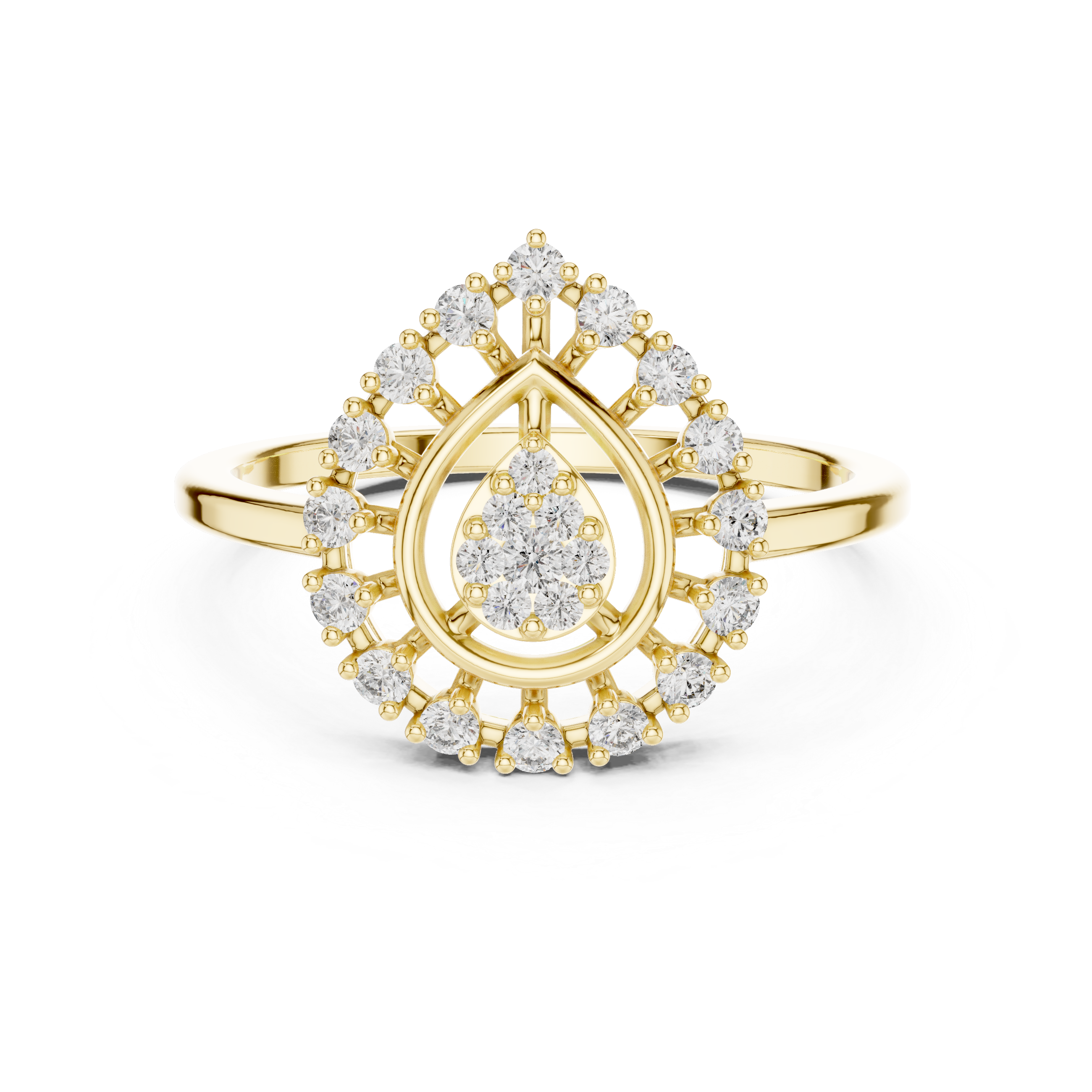 Round 10K 14K 18K 22K Yellow Gold
