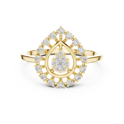 Round 10K 14K 18K 22K Yellow Gold