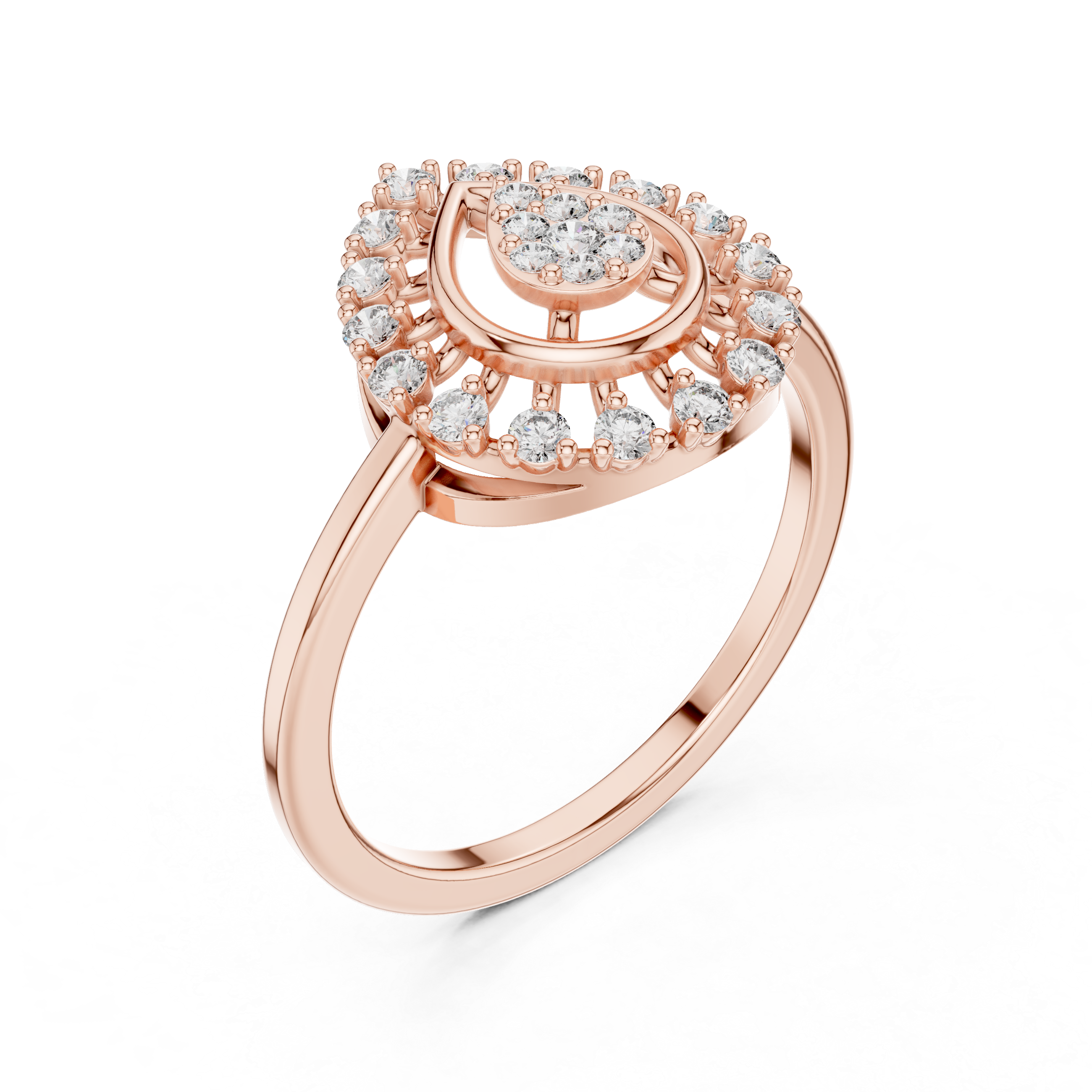 Round 10K 14K 18K 22K Rose Gold