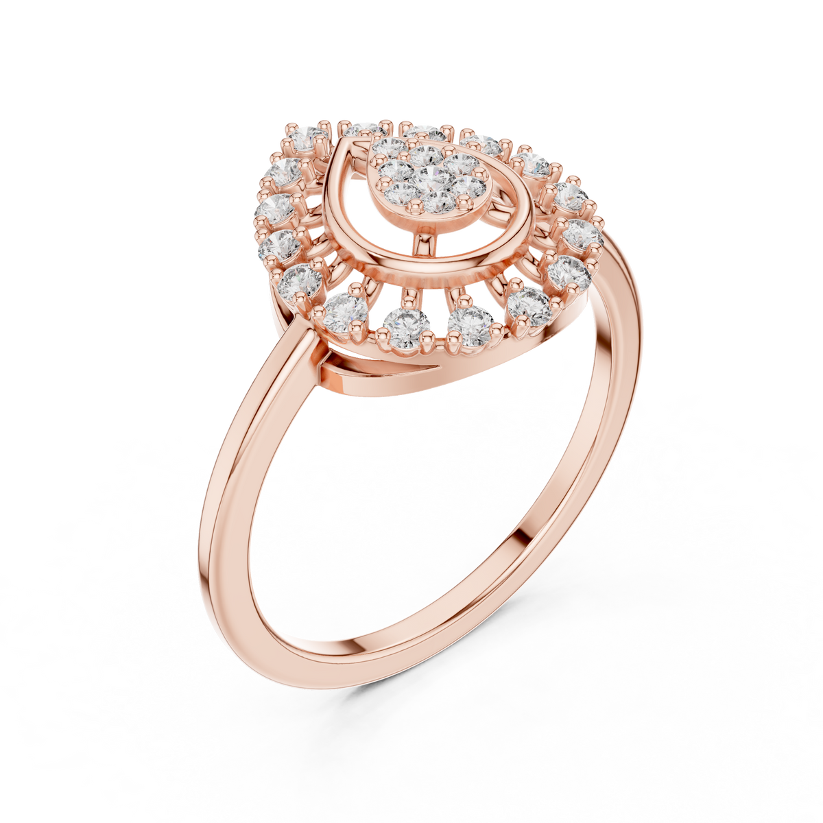 Round 10K 14K 18K 22K Rose Gold