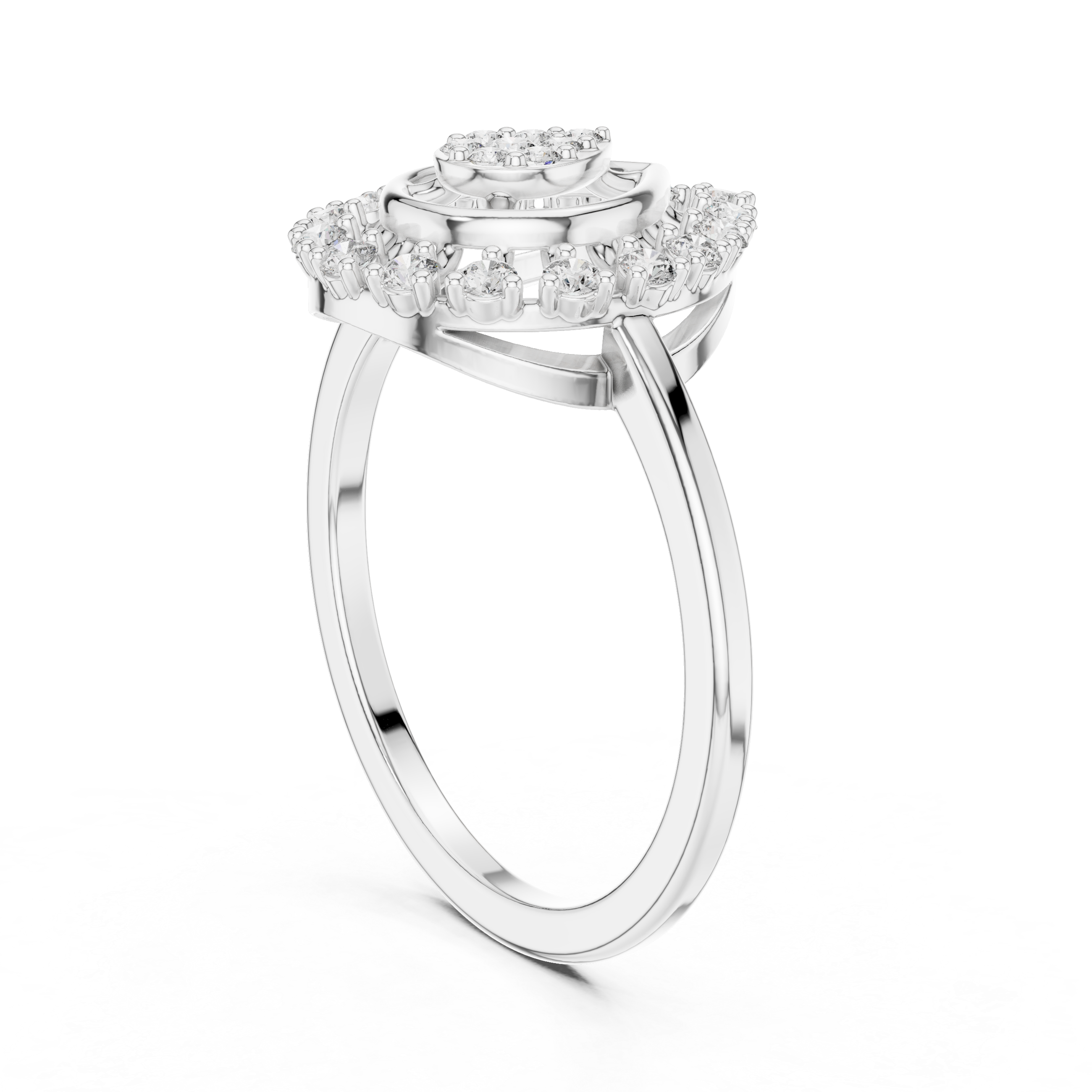 Round 10K 14K 18K 22K White Gold