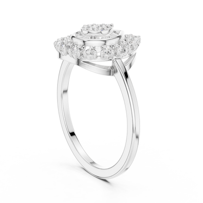 Round 10K 14K 18K 22K White Gold