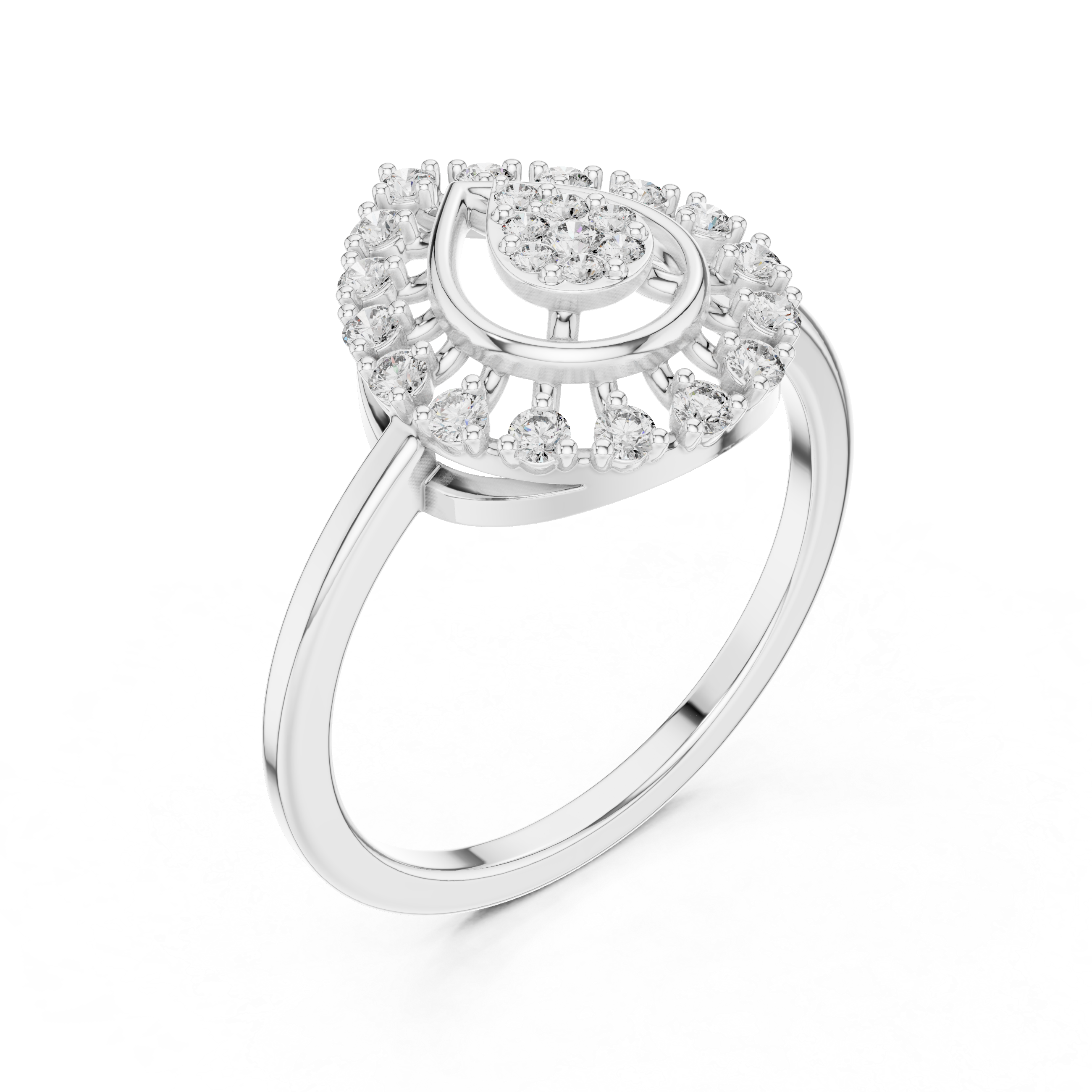 Round 10K 14K 18K 22K White Gold