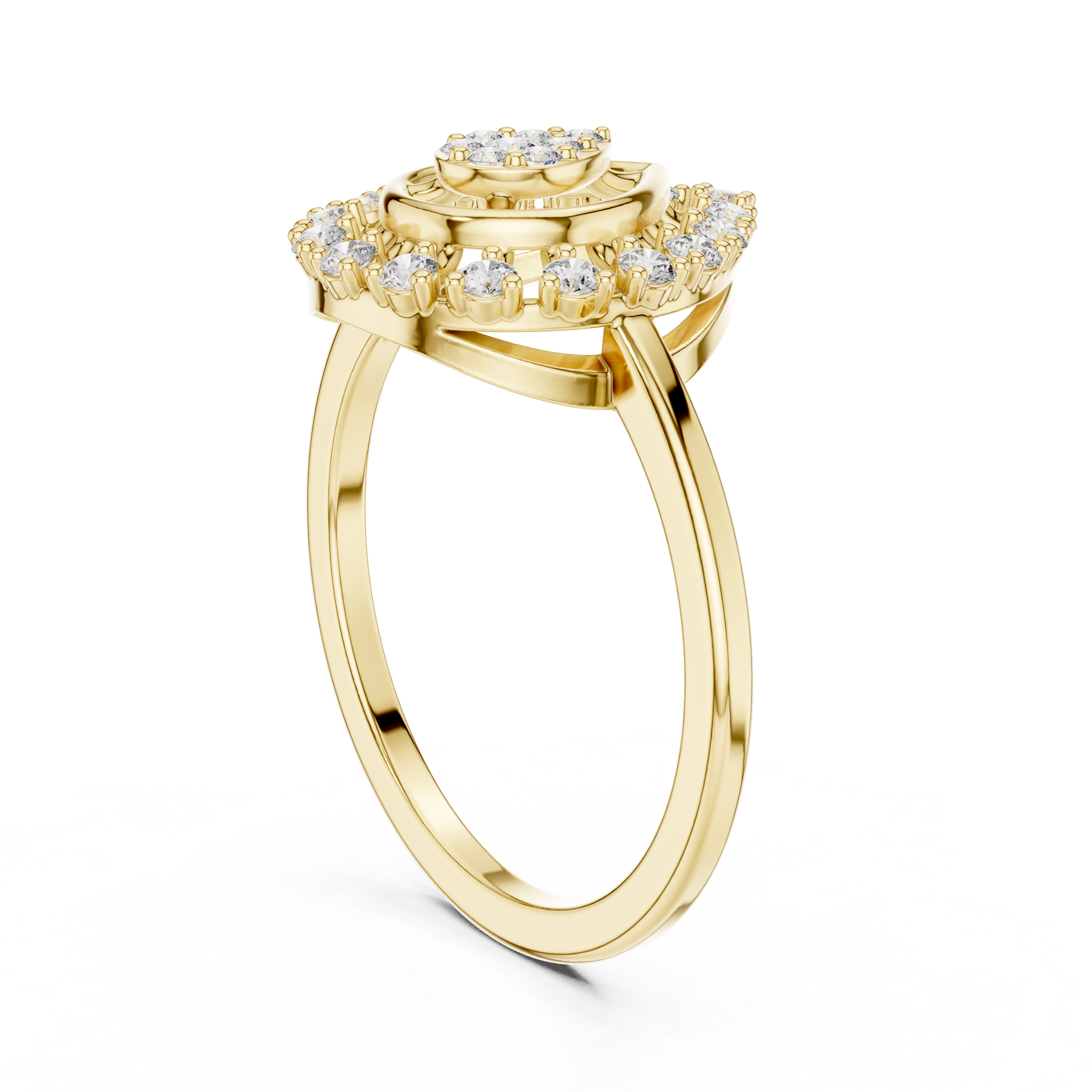Round 10K 14K 18K 22K Yellow Gold
