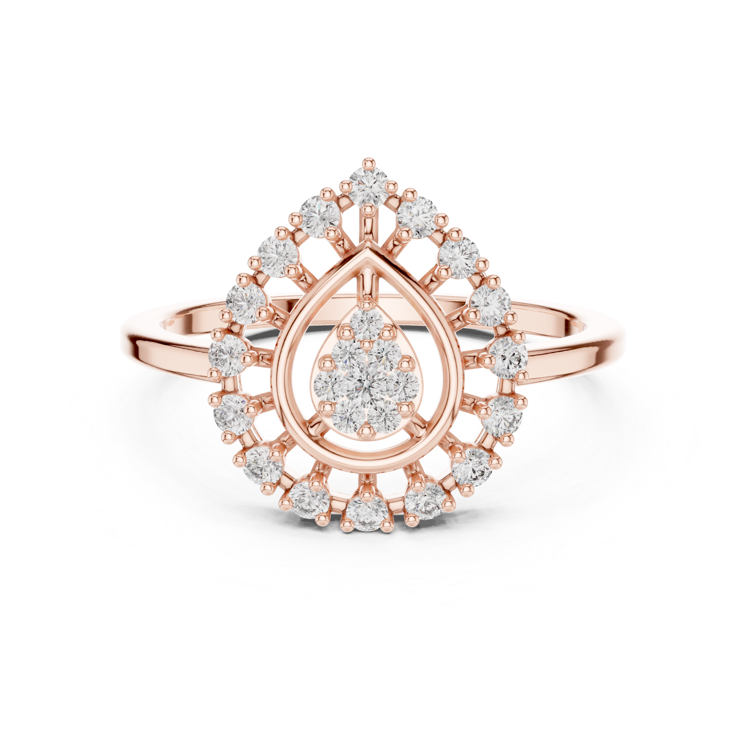 Round 10K 14K 18K 22K Rose Gold